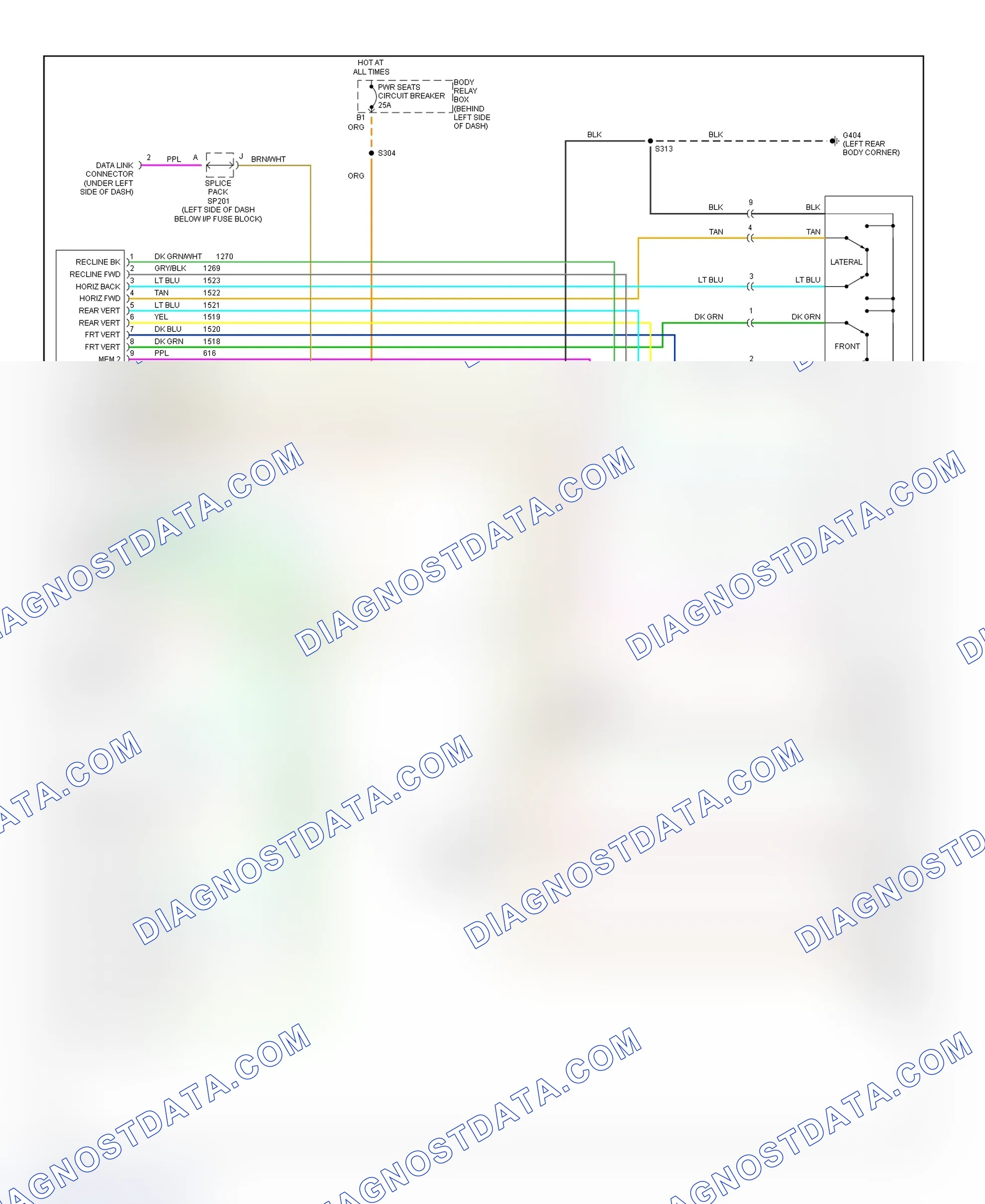 Scheme 3: Memory System Wiring Diagram (Blazer, Bravada, Envoy & Jimmy)