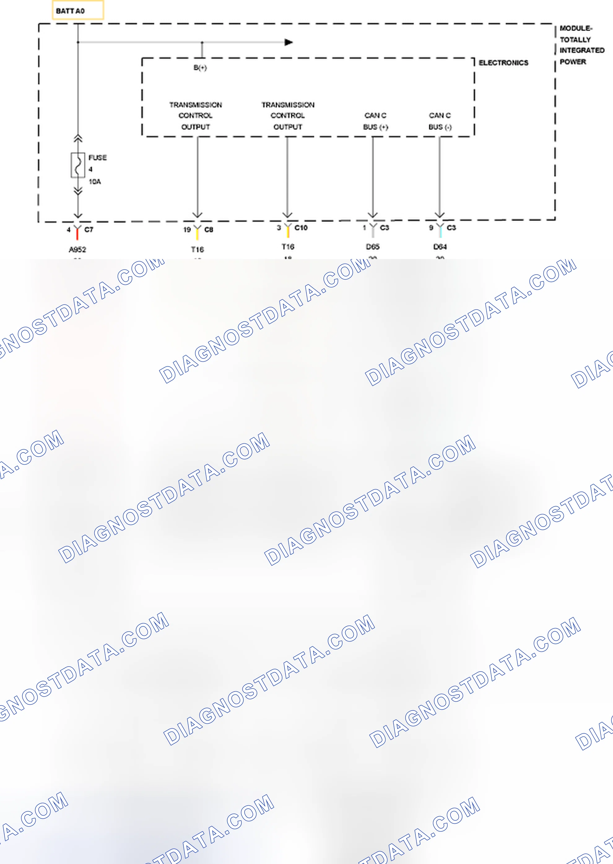 Scheme 374: NO RESPONSE FROM TCM (TRANSMISSION CONTROL MODULE) (CVT)