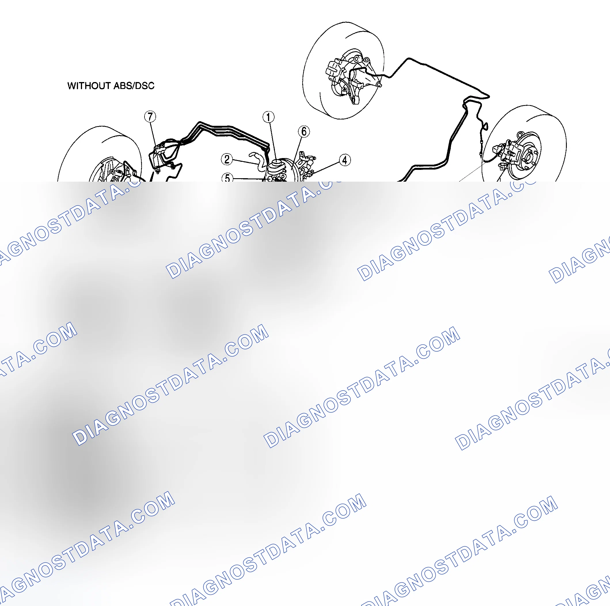 Scheme 1: CONVENTIONAL BRAKE SYSTEM LOCATION INDEX