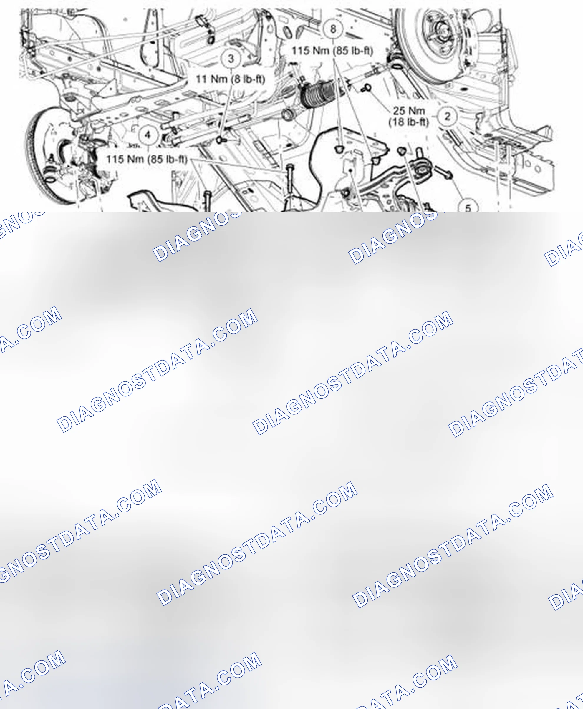 Scheme 5: Exploded View Of Front Subframe And Components