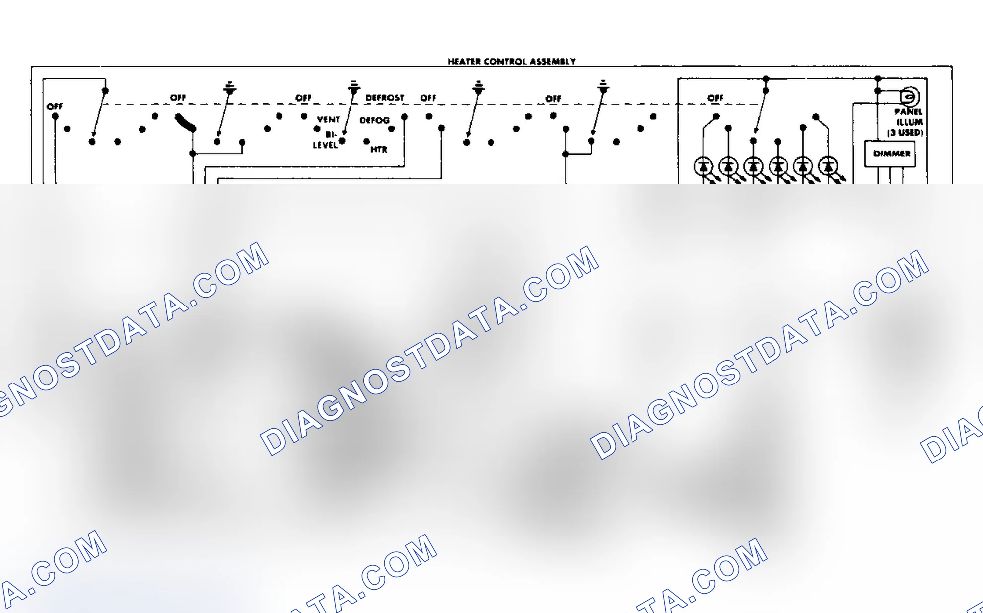 Scheme 10: Heater Wiring Diagram (Cutlass Supreme & Regal)