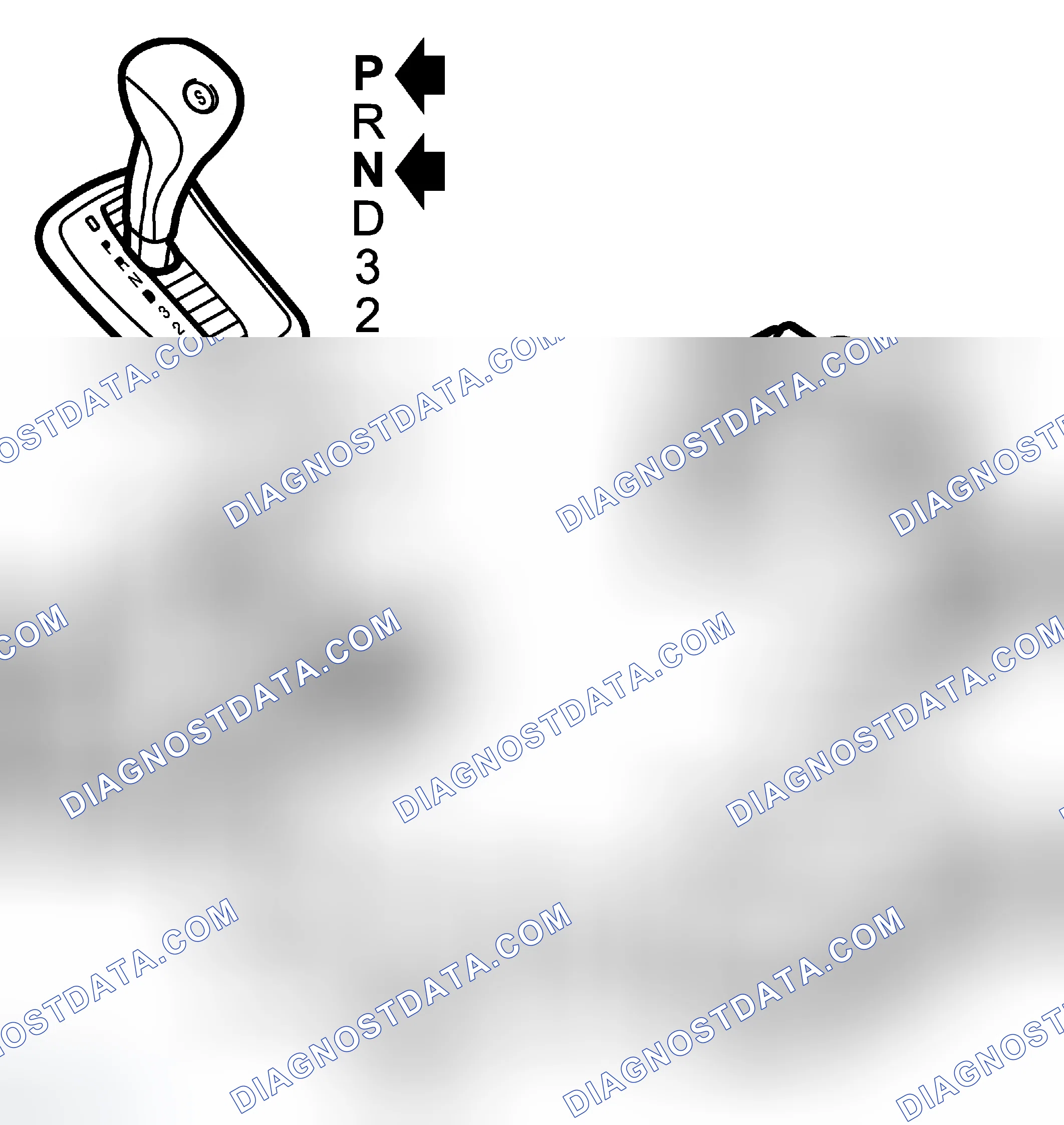 Scheme 142: Selector Lever Position Sensor, Starting Interlock Switch