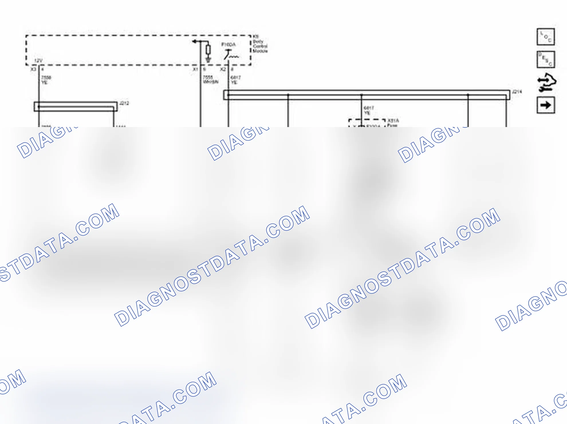Scheme 10: Controls, and Headlamp, Door Lock and Steering Wheel Switches