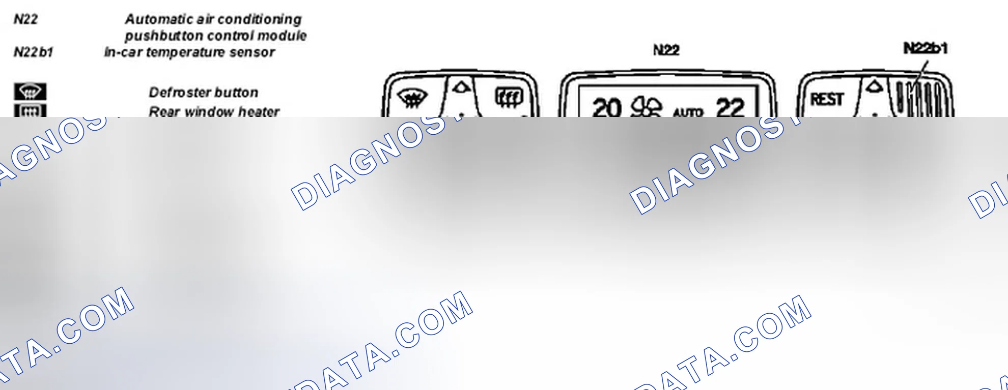 Scheme 118: Identifying Automatic A/C Pushbutton Control Module And In-Car Temperature Sensor