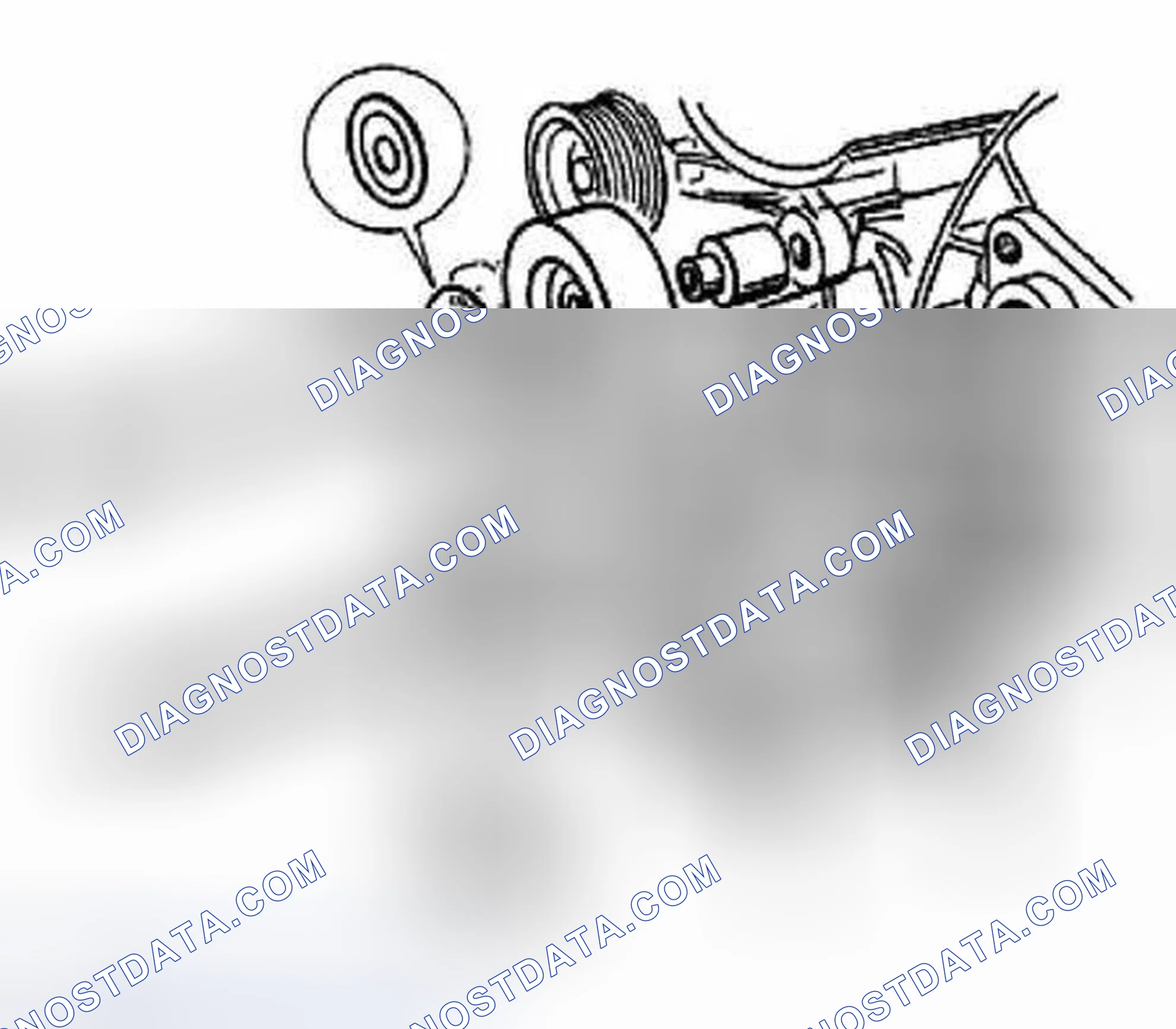 Scheme 620: REMOVING AND INSTALLING TENSIONING ROLLER FOR DRIVE BELT
