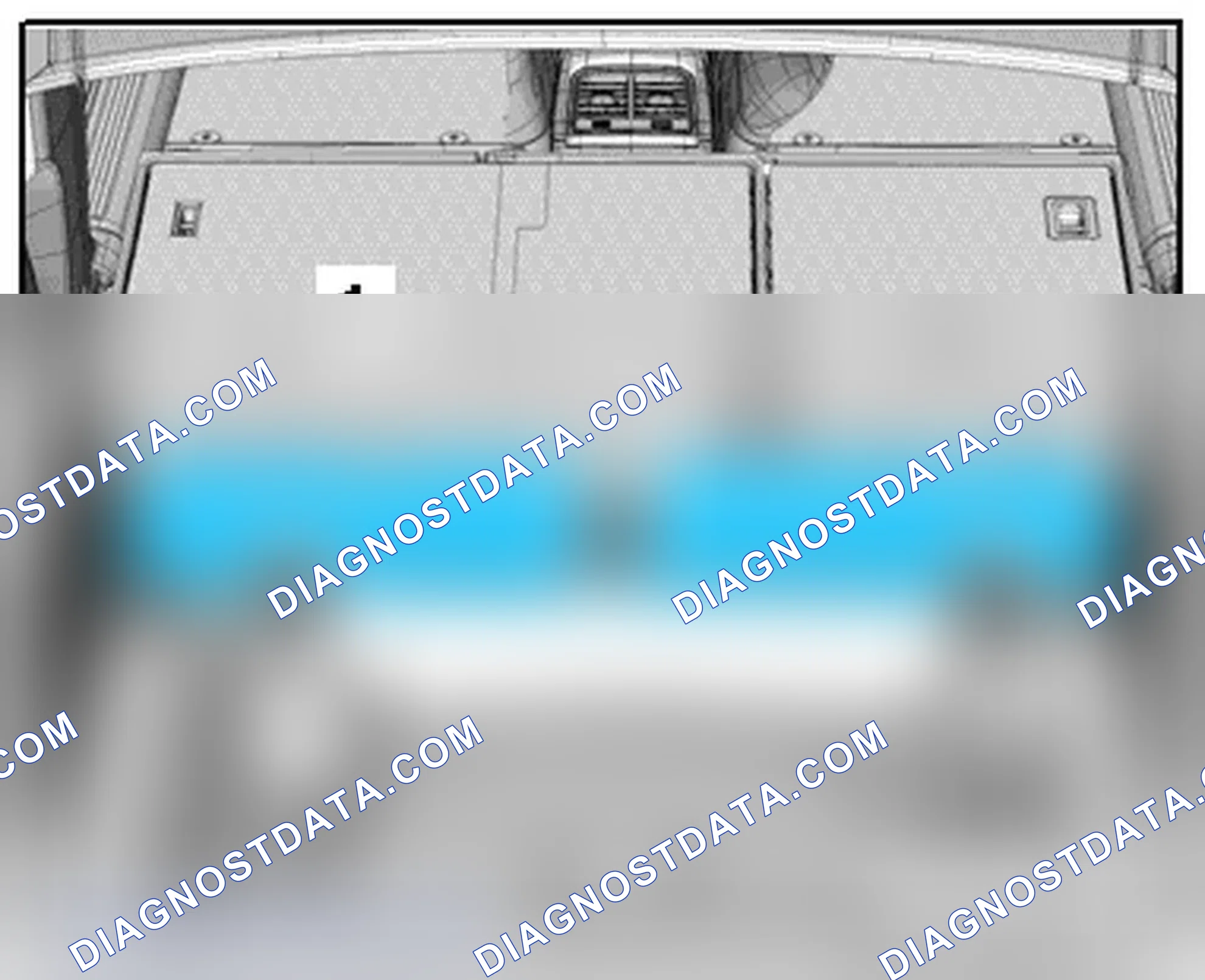 Scheme 107: FRONT LUGGAGE COMPARTMENT FLOOR