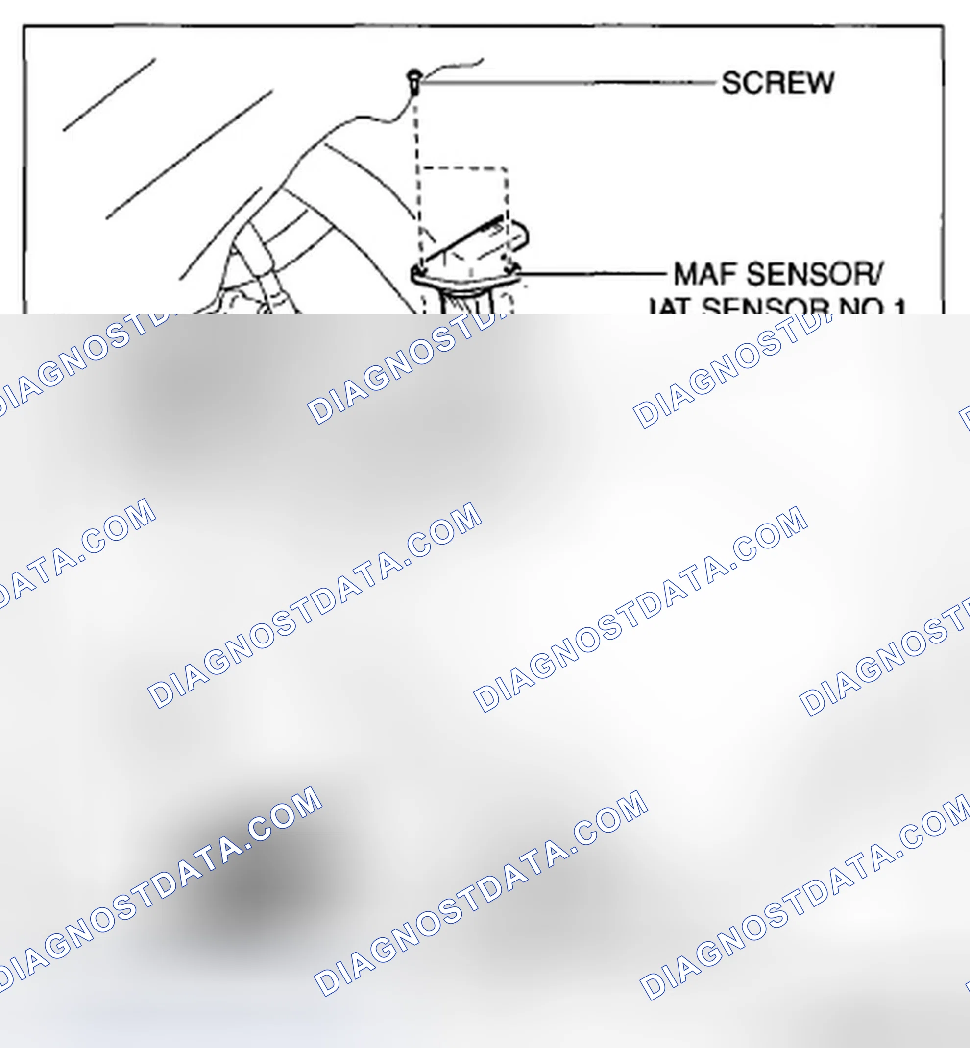 Scheme 43: MASS AIR FLOW (MAF) SENSOR/INTAKE AIR TEMPERATURE (IAT) SENSOR NO.1 REMOVAL/INSTALLATION [SKYACTIV-G