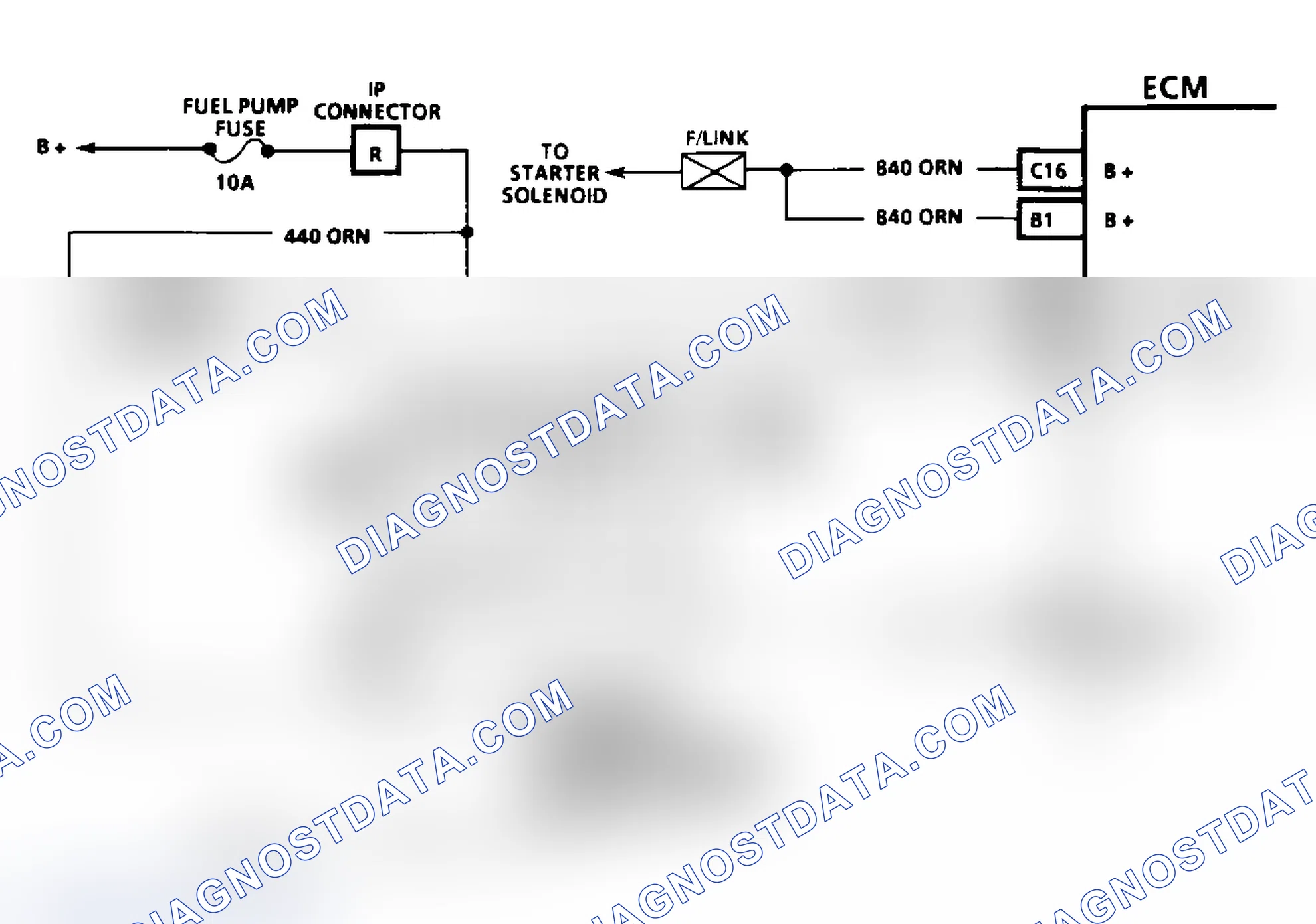 Scheme 80: Code 54: Fuel Pump Circuit Circuit Diagram (3.1L)