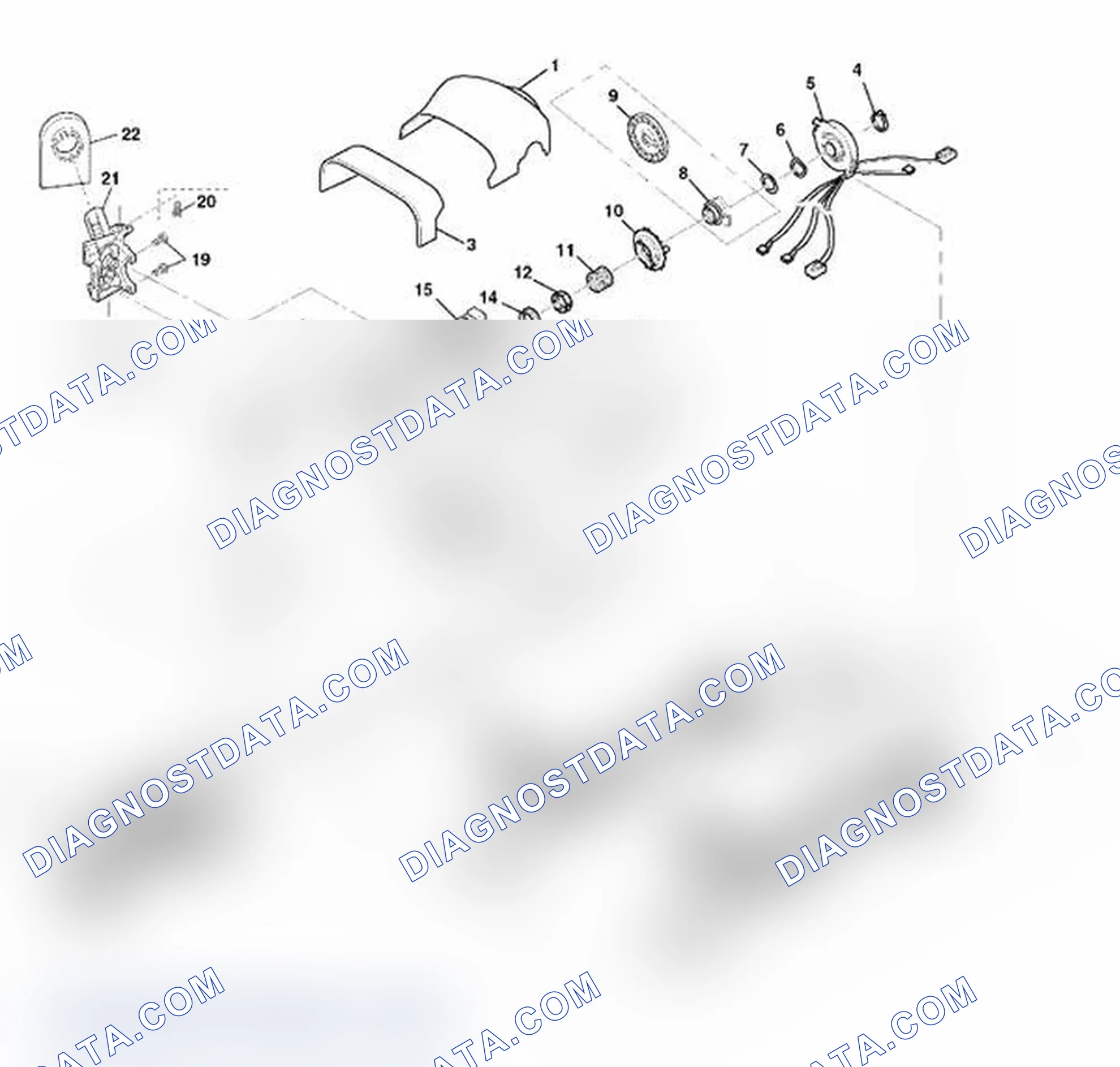 Scheme 2: Steering Column Disassembled View