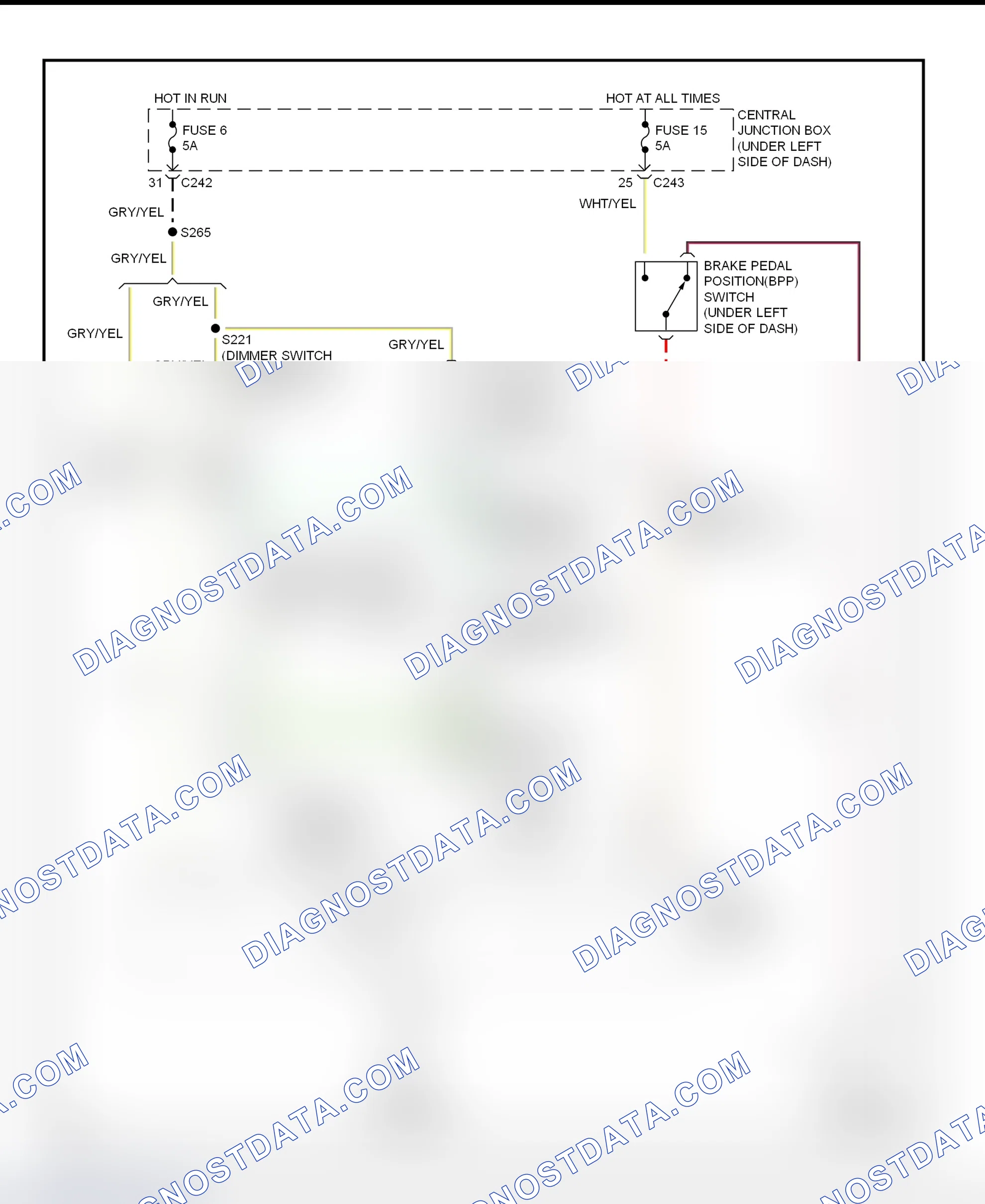 Fig. 20: Shift Interlock System Wiring Diagram (Expedition & Navigator)