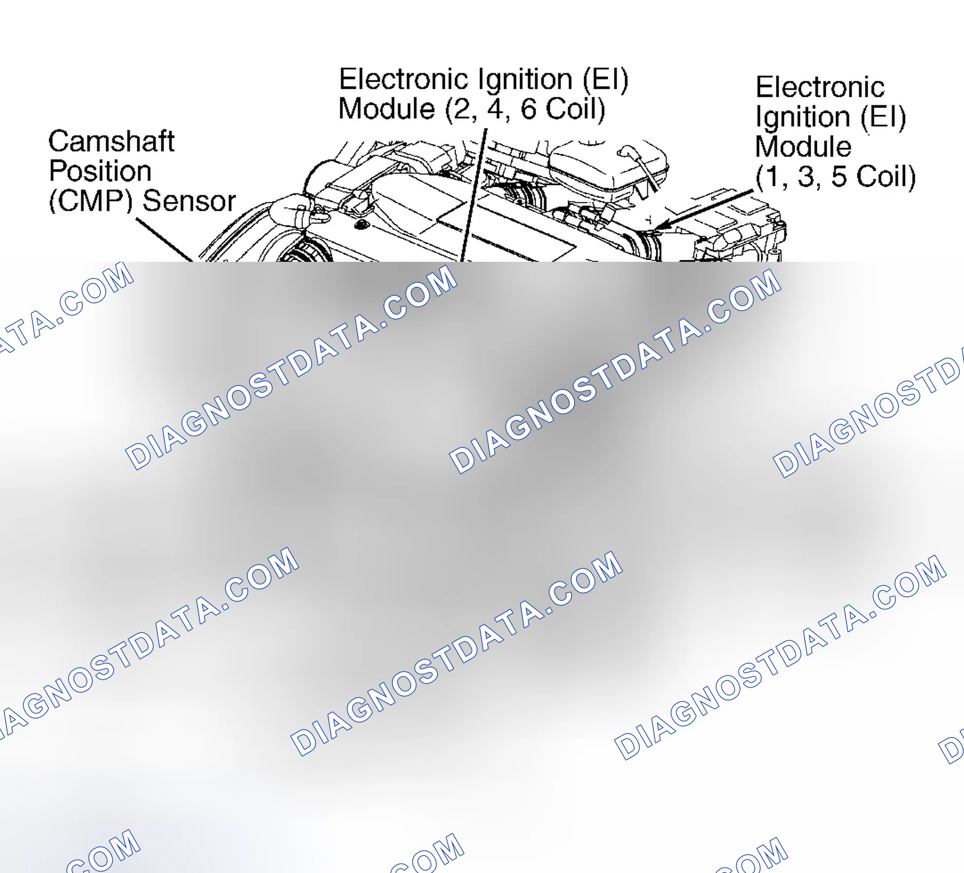 Scheme 50: ENGINE COMPONENT LOCATIONS (3.0L VIN R - SATURN)