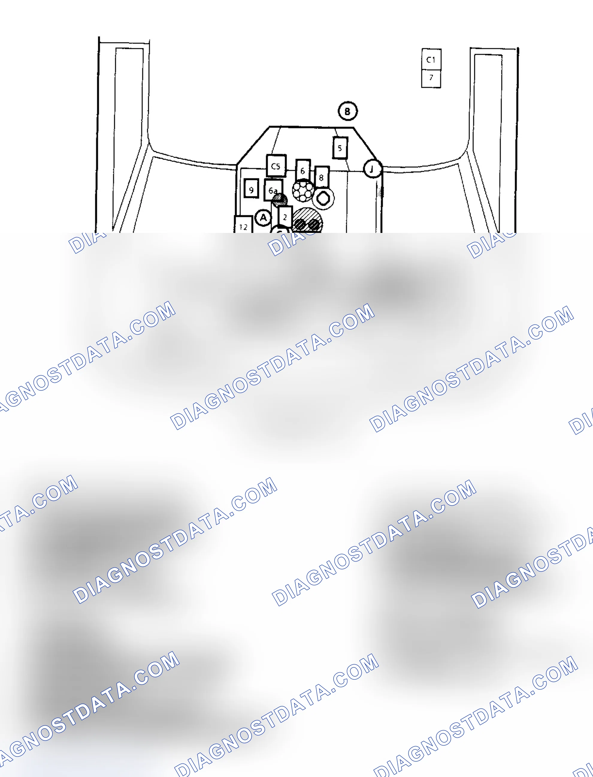 Scheme 53: Component Locations for "G" Series 4.3L