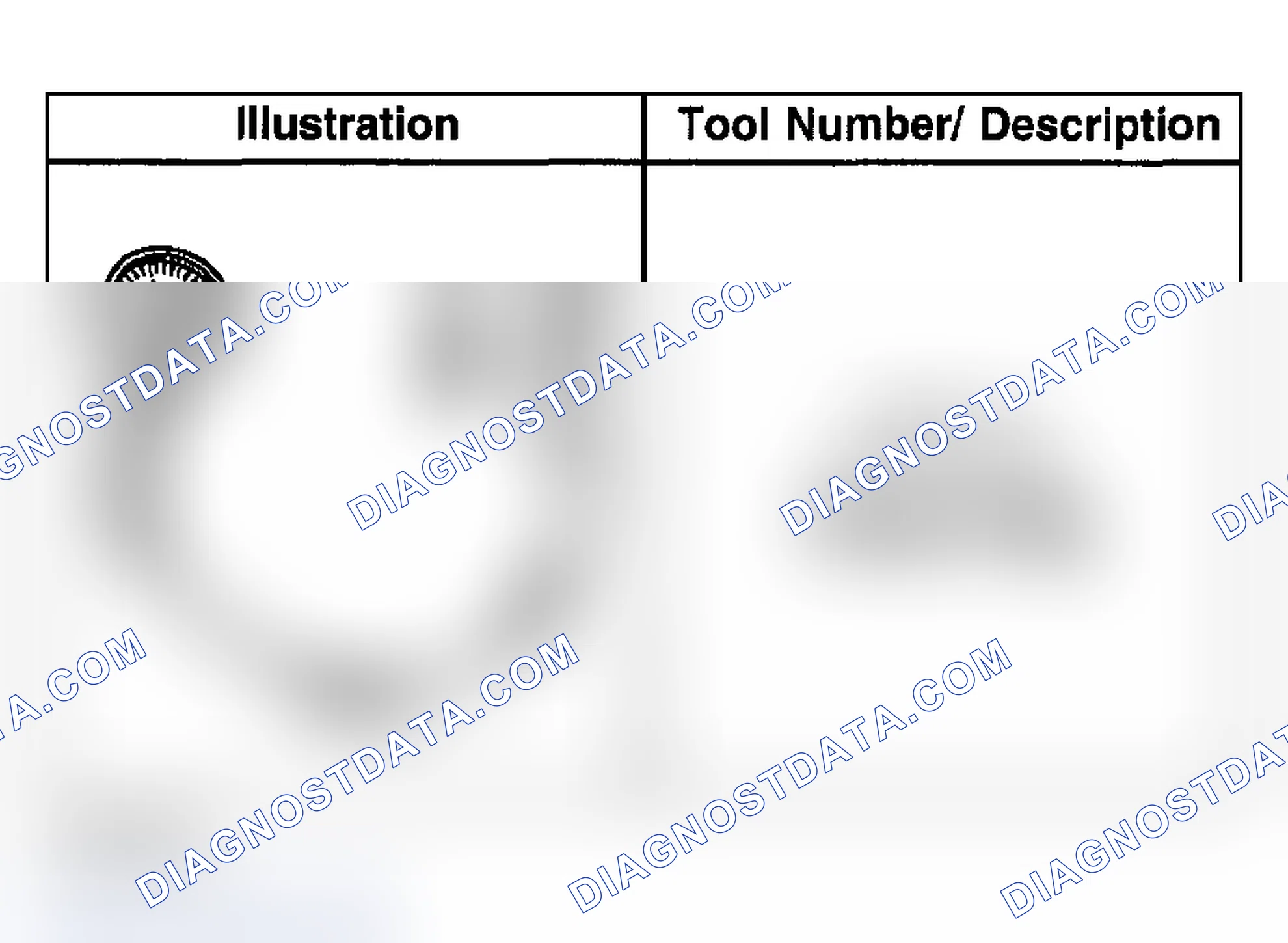 Scheme 108: Special Tools and Equipment