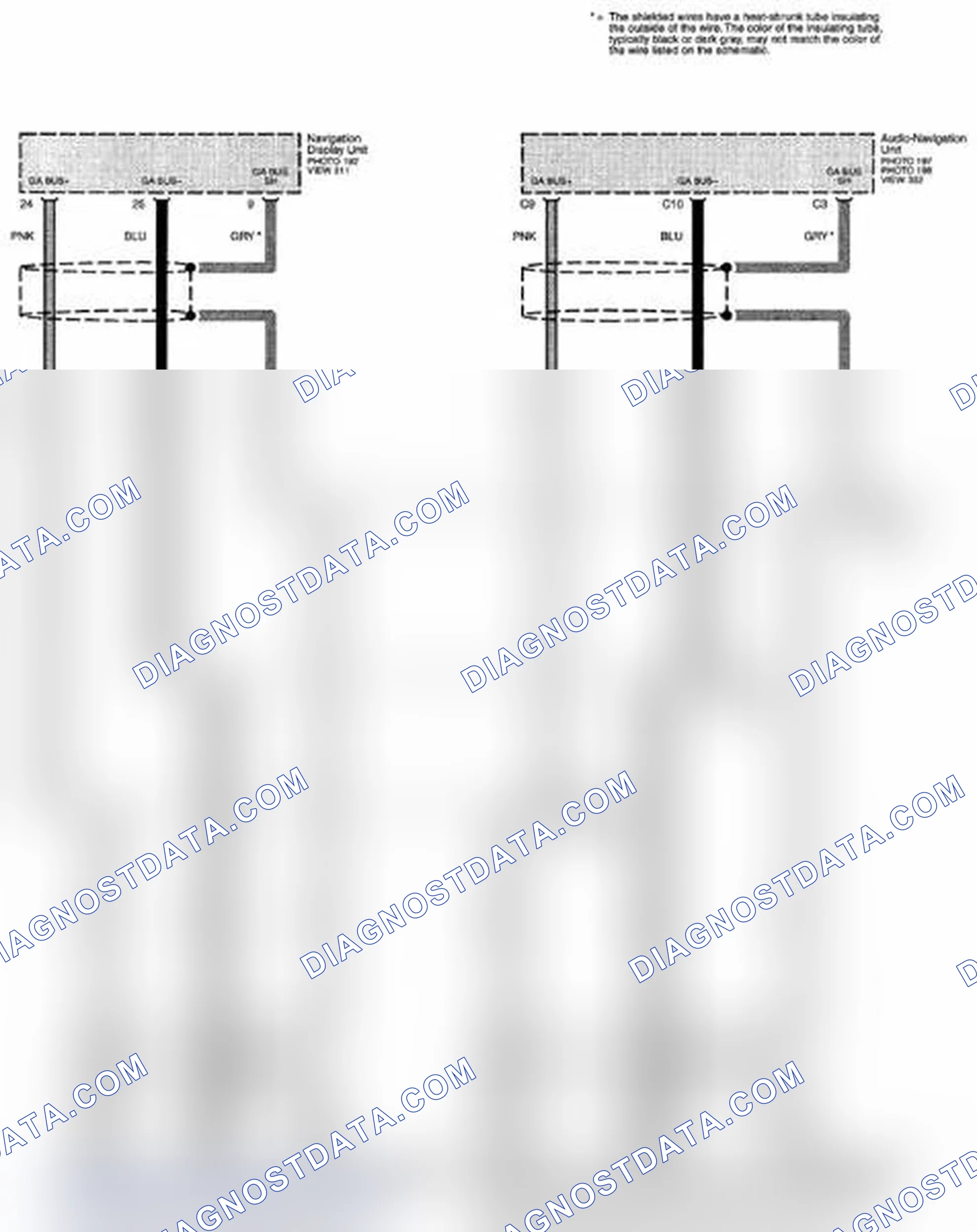 Scheme 297: Multiplex Integrated Control System Circuit Diagram - GA-NET Bus (Navigation With AcuraLink) (Page 50-15)