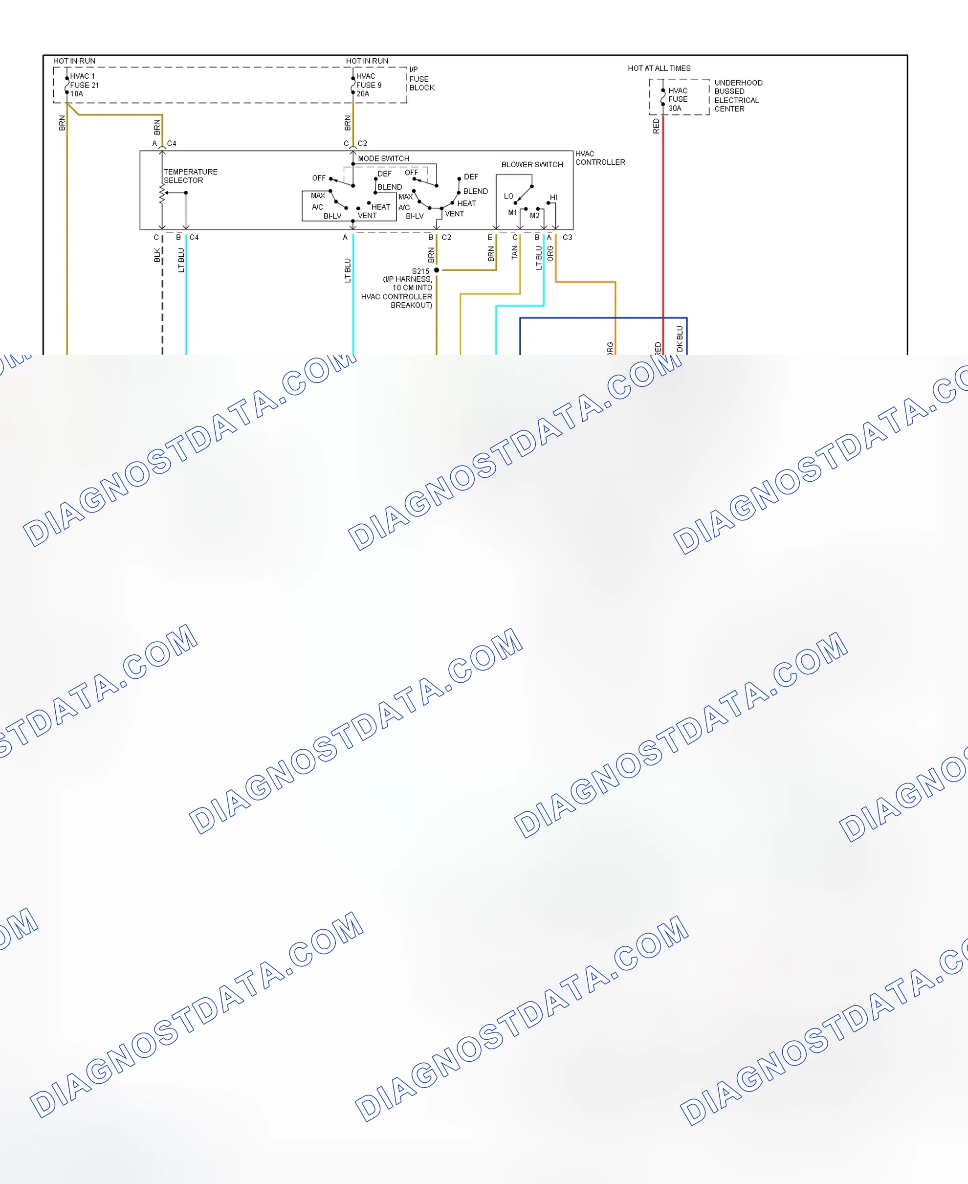 Scheme 26: Manual A/C-Heater System Wiring Diagram (2.2L)