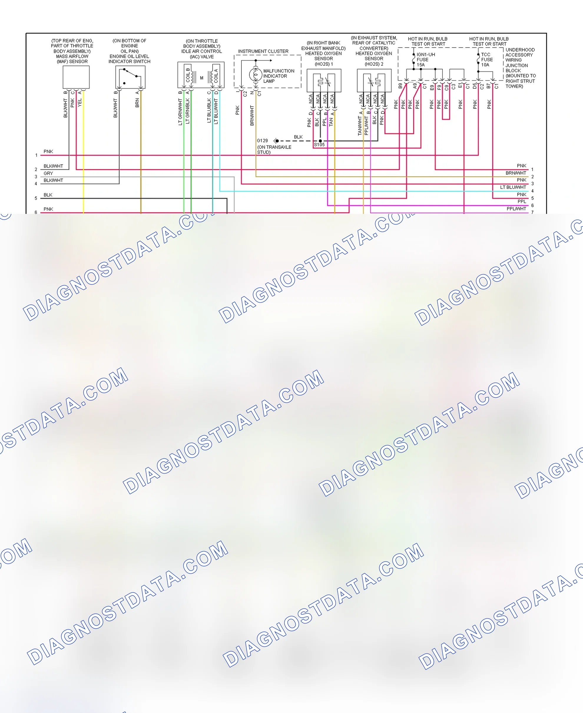 Scheme 107: PCM Wiring Diagram (Grand Prix - 3.8L VIN K - 3 Of 4)