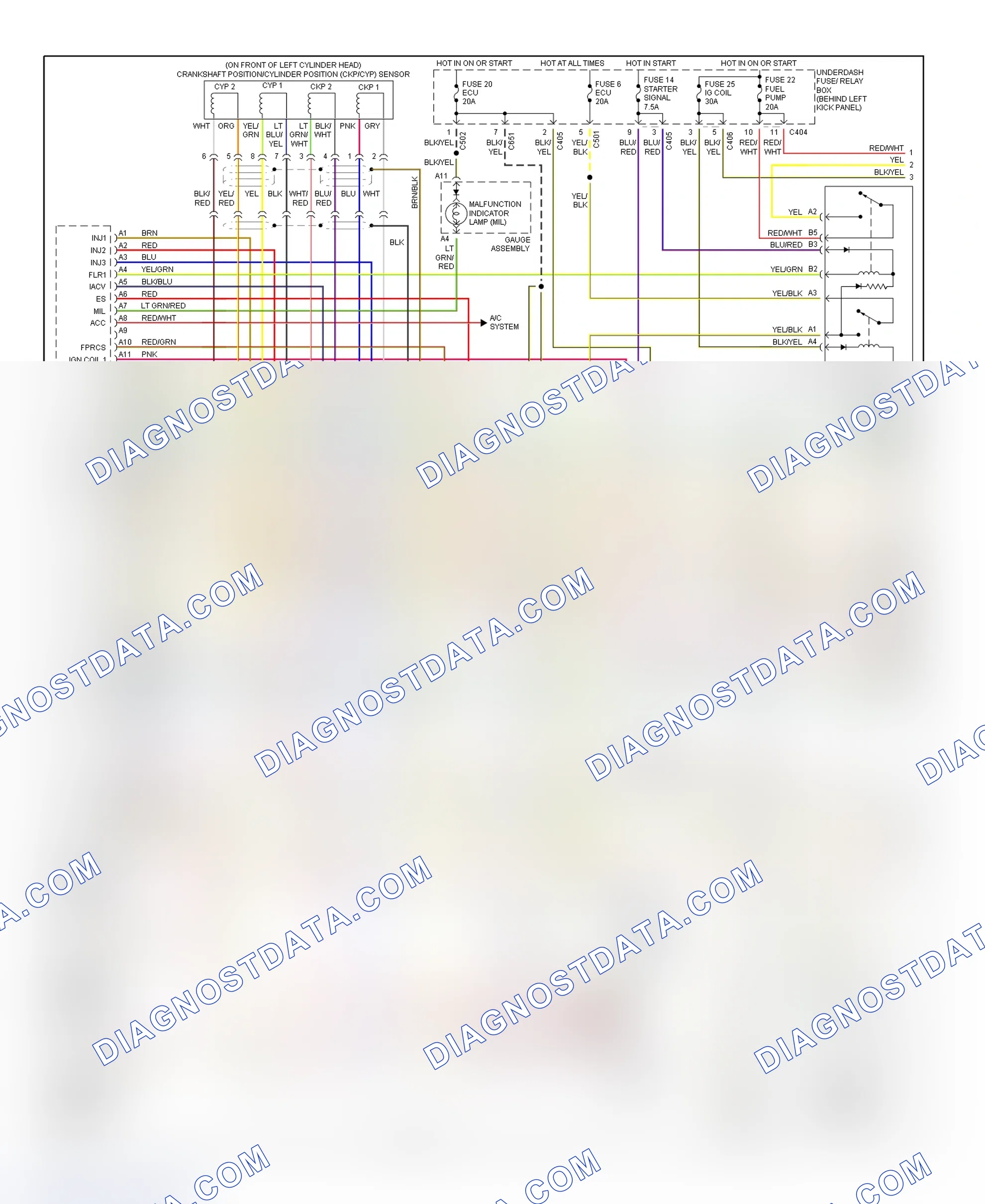 Scheme 20: Wiring Diagram (3.5RL 3.5L - 1 Of 4)