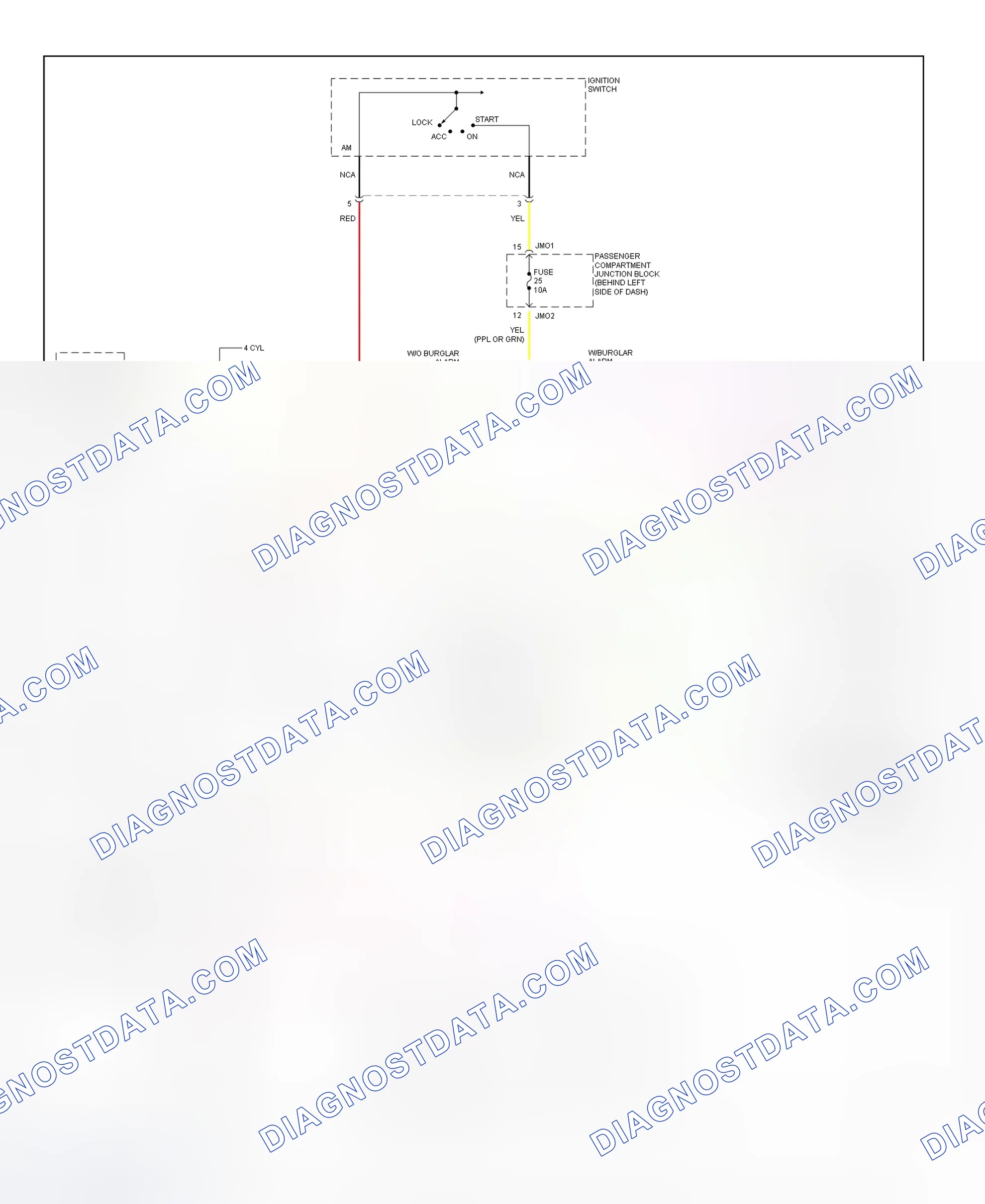 Scheme 5: Starting System Wiring Diagram (Sonata - M/T)