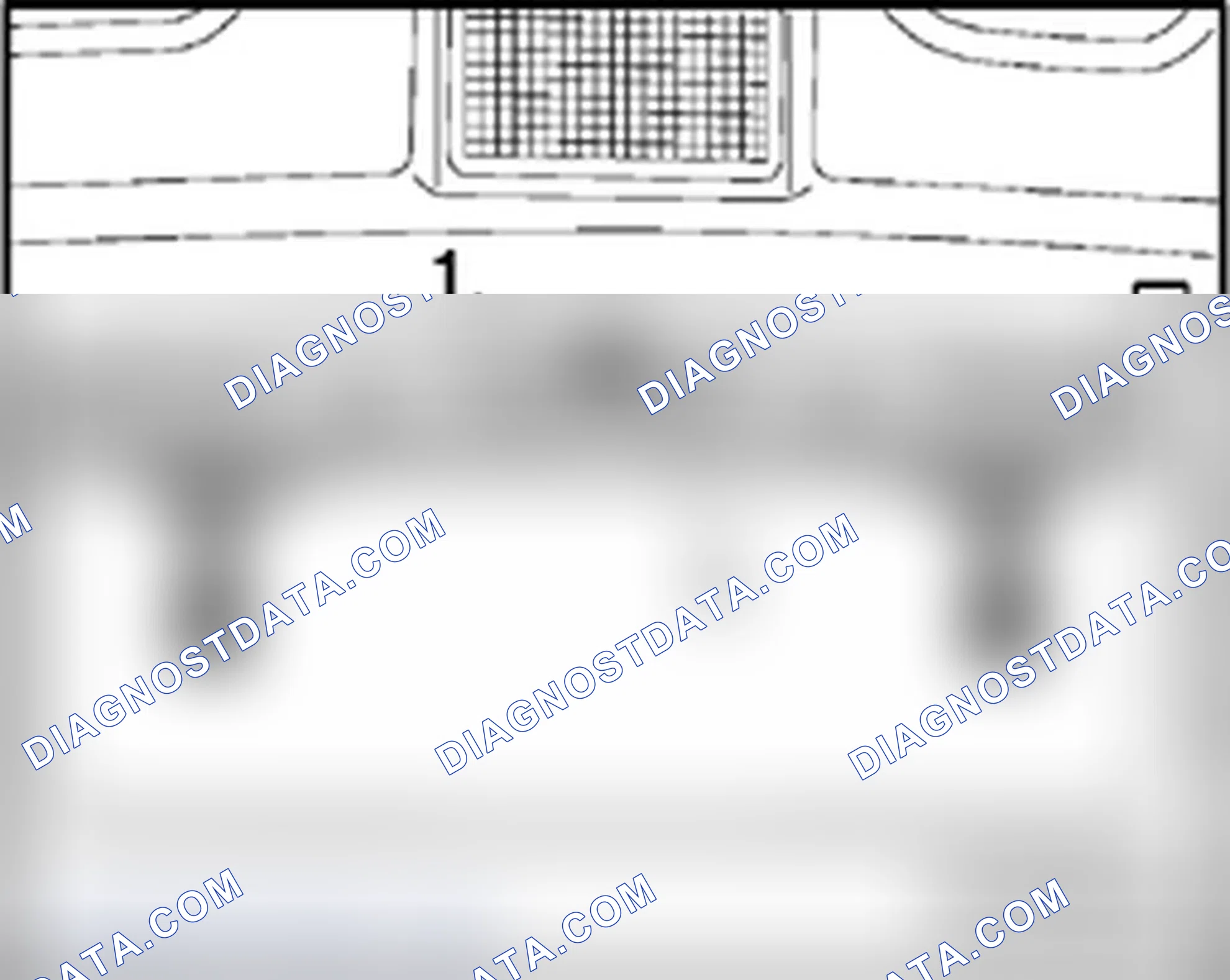 Scheme 274: High-mount brake lamp - Sedan, removing and installing