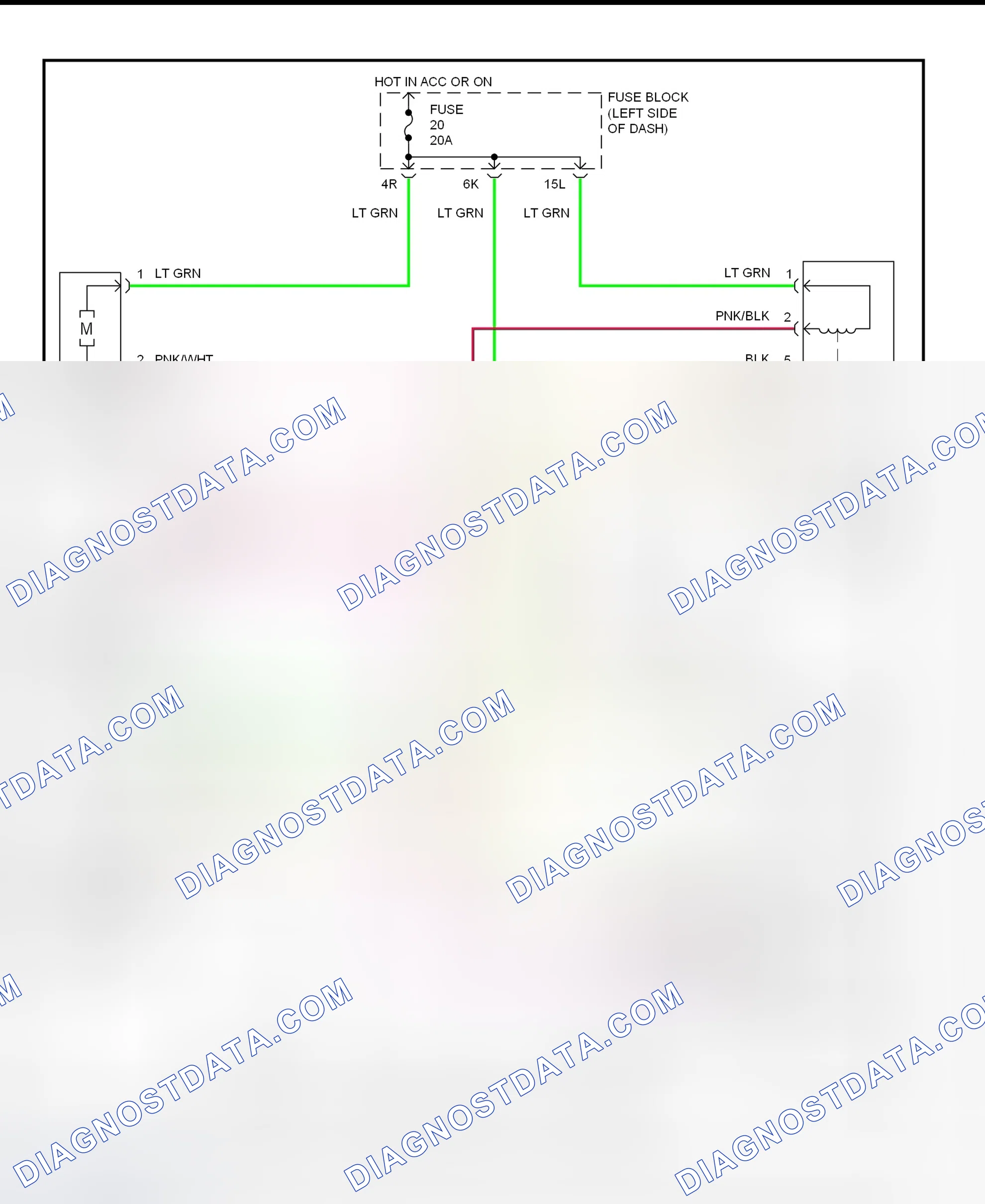 Fig. 3: Wiper/Washer System Wiring Diagram