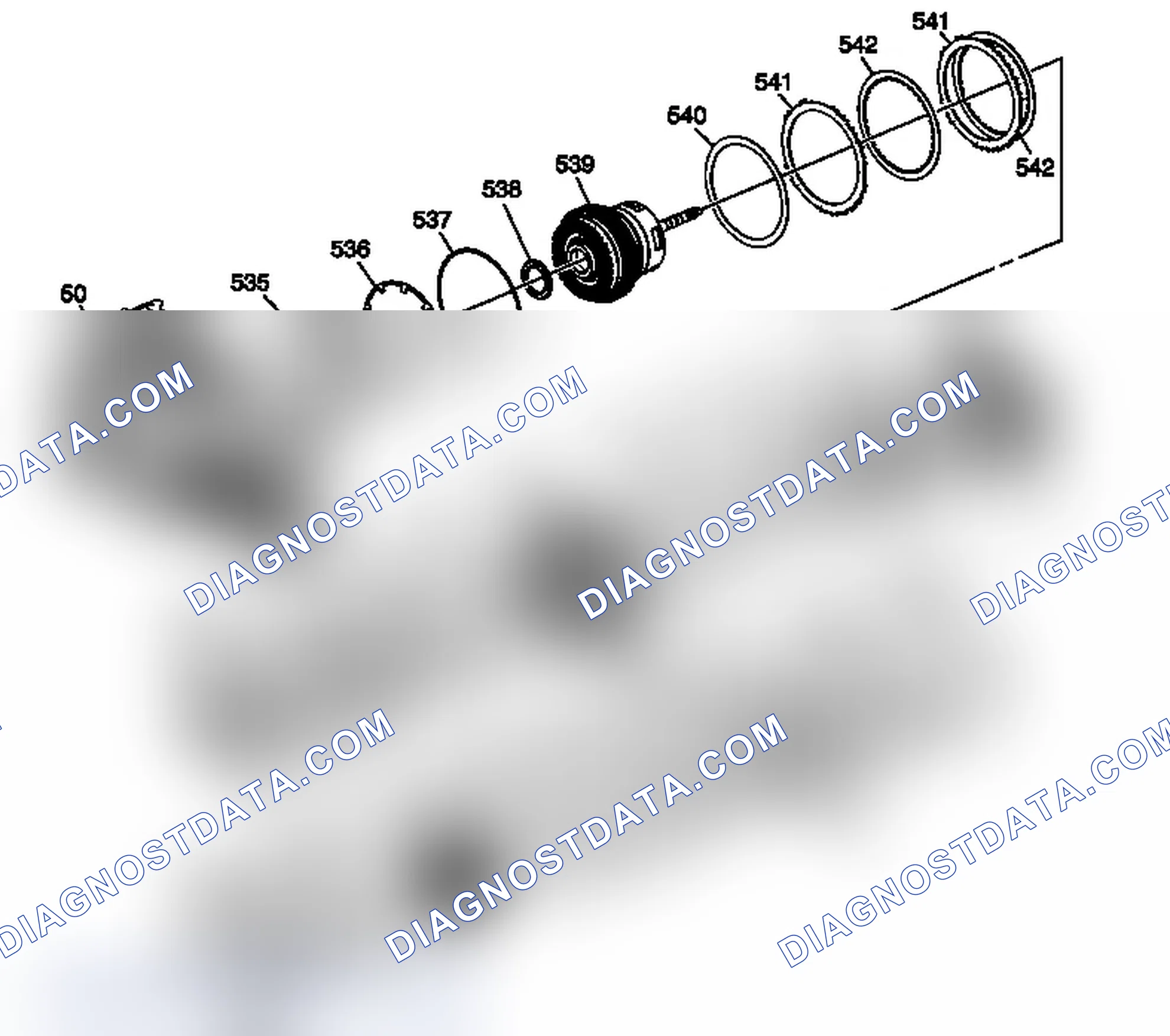 Scheme 233: 2-6, Low and Reverse and 1-2-3-4 Clutch Plate Assemblies - Gen 1