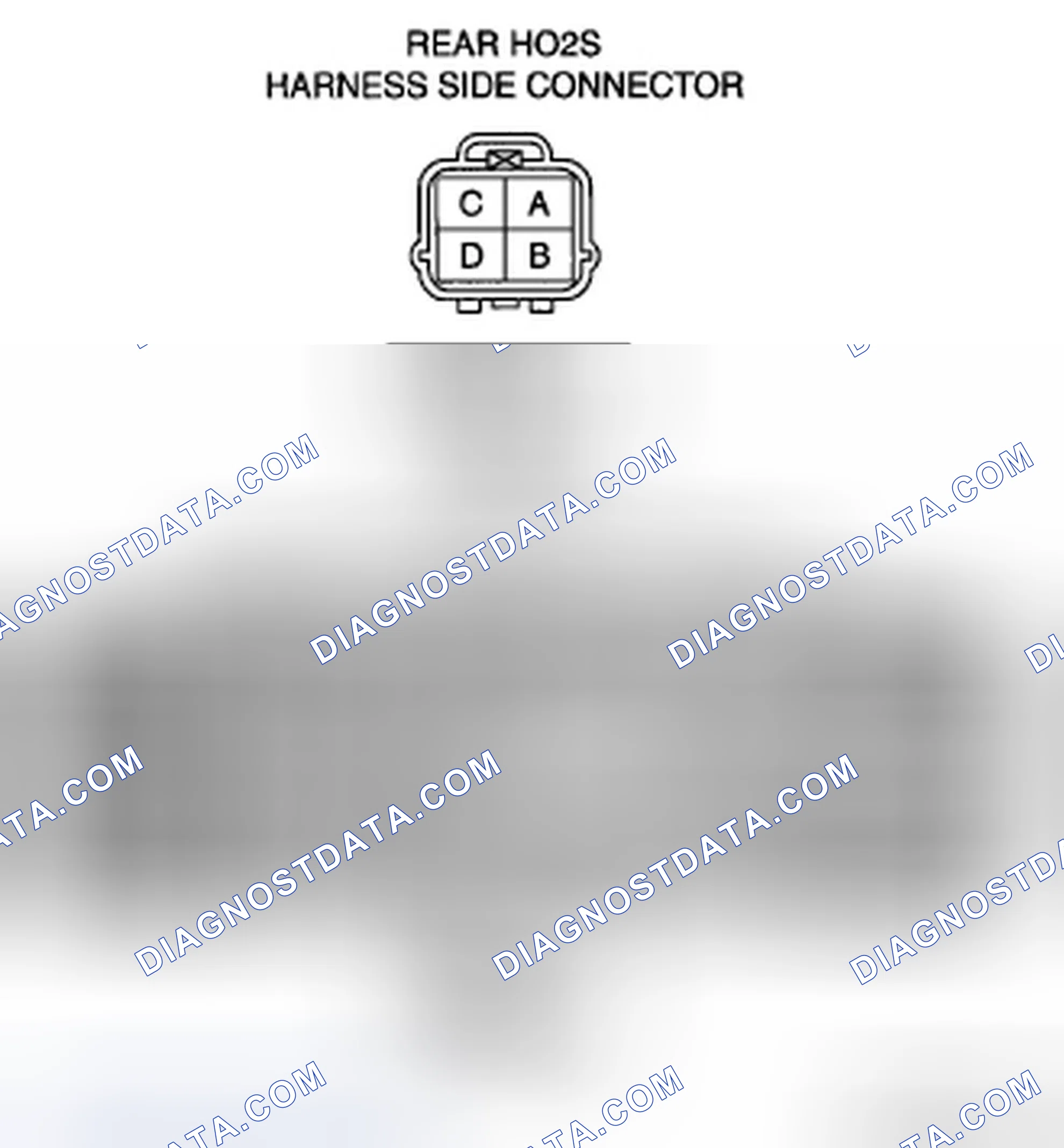 Scheme 55: Rear HO2S circuit open/short inspection (sensor)
