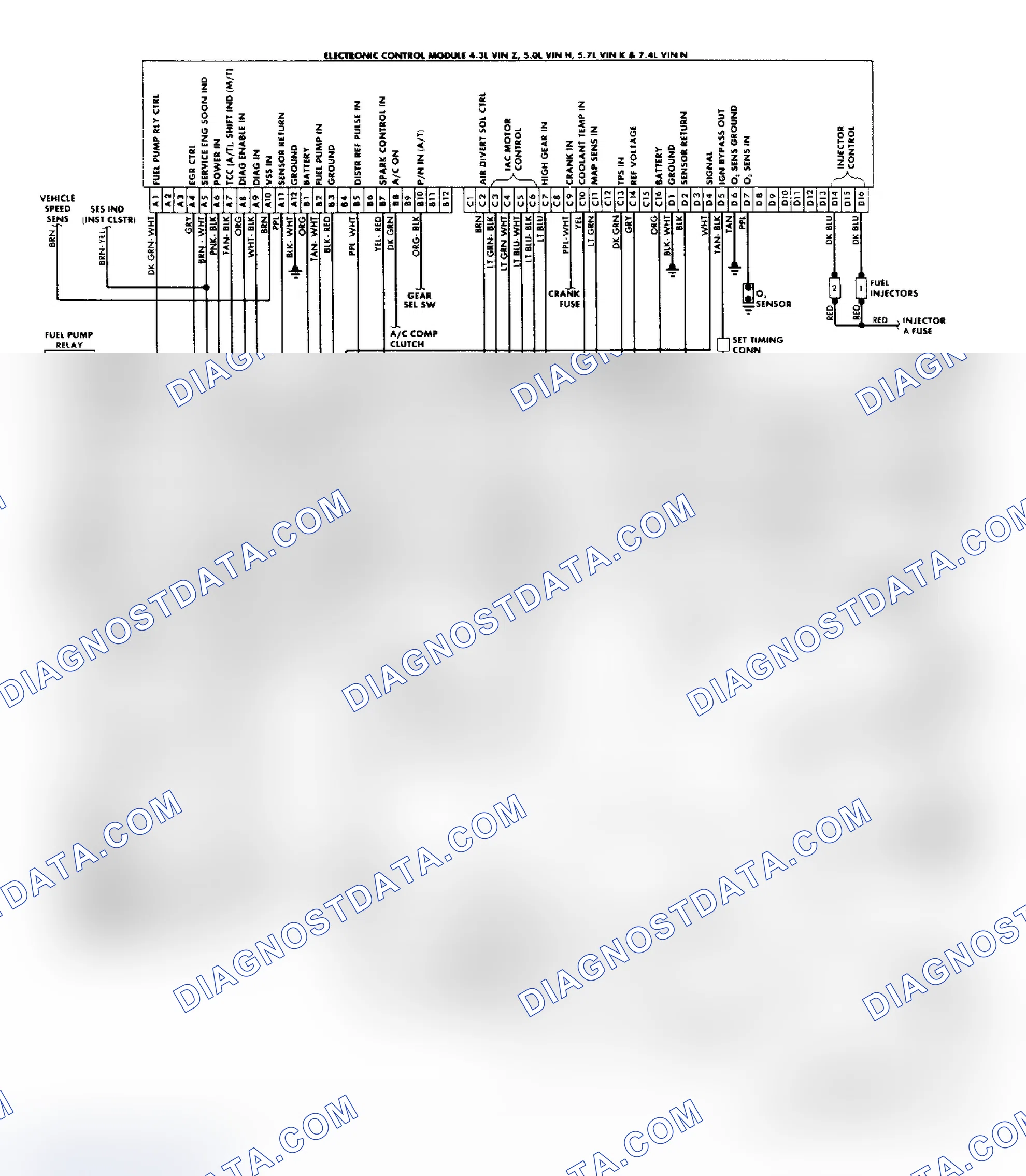 Scheme 159: "C/K" Series (4.3L, 5.0L, 5.7L & 7.4L) Wiring Diagram