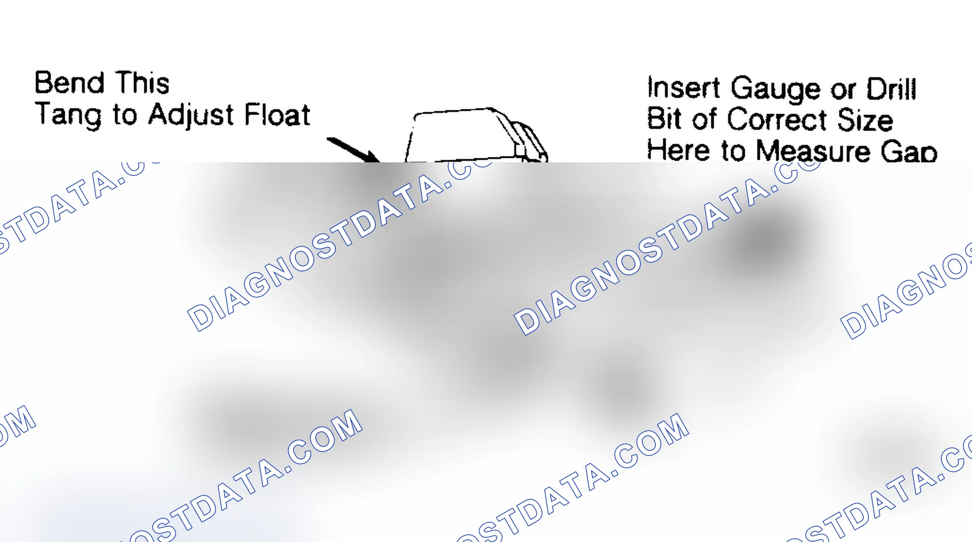 Scheme 6: Float Level Adjustment Bend tang to adjust.