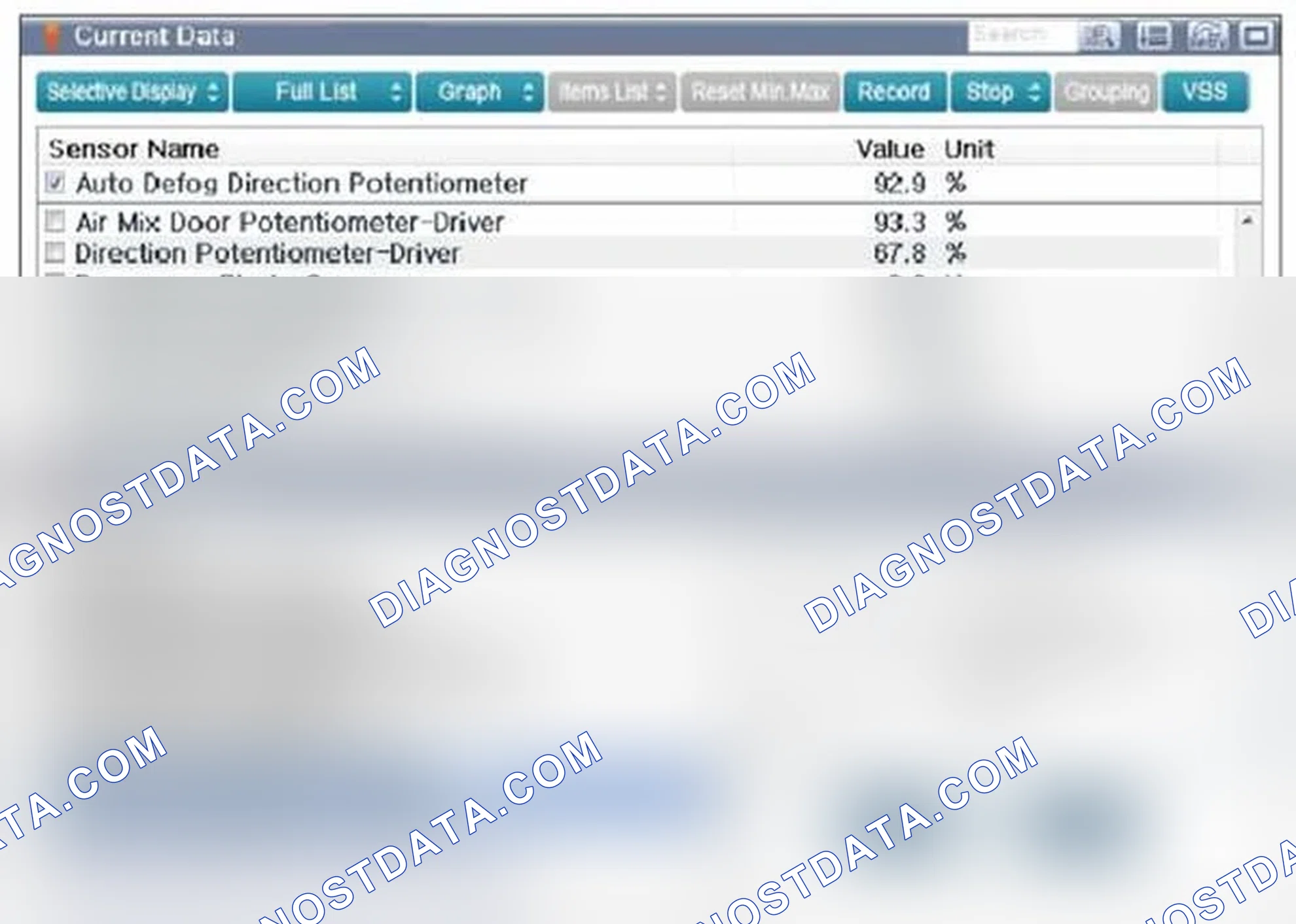 Scheme 114: Monitor Scantool data