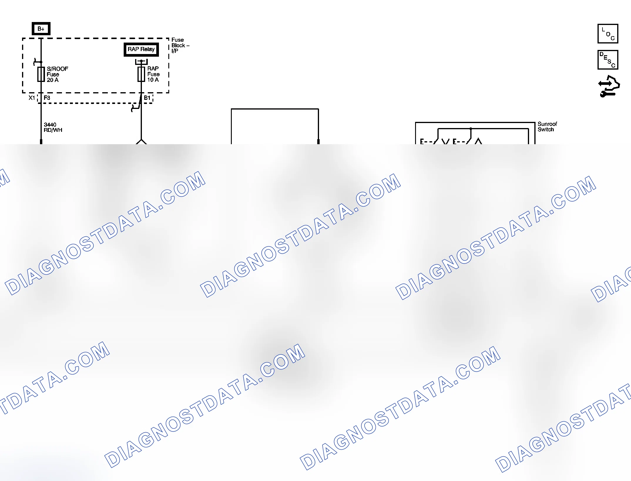 Scheme 1: Sunroof Wiring Schematics