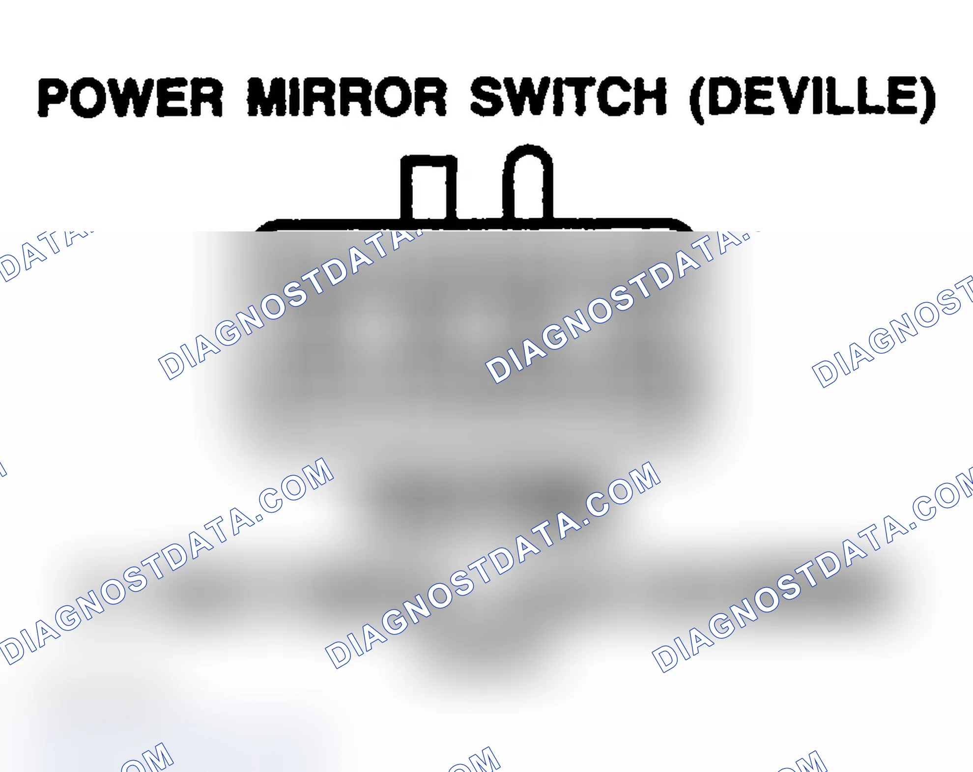 Scheme 192: POWER MIRROR SWITCH (DEVILLE)