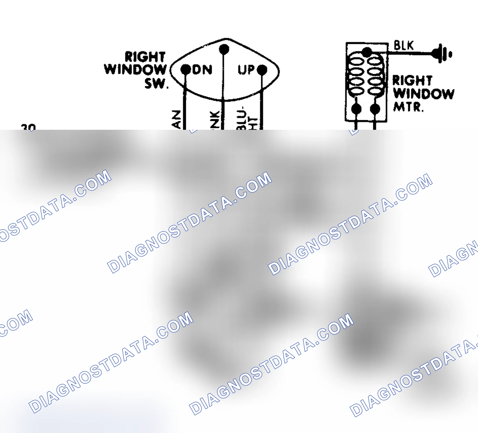 Scheme 1: General Motors Light Truck Power Window Wiring Diagram 2-door models shown, others models similar.