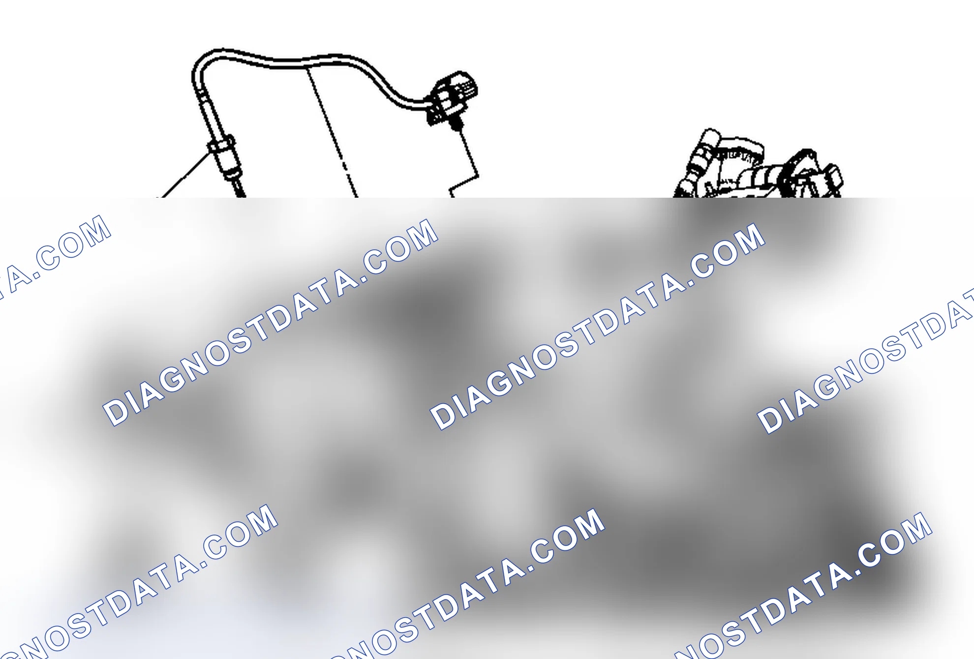 Scheme 117: Exhaust Gas Recirculation Valve Temperature Sensor Replacement - Position 1