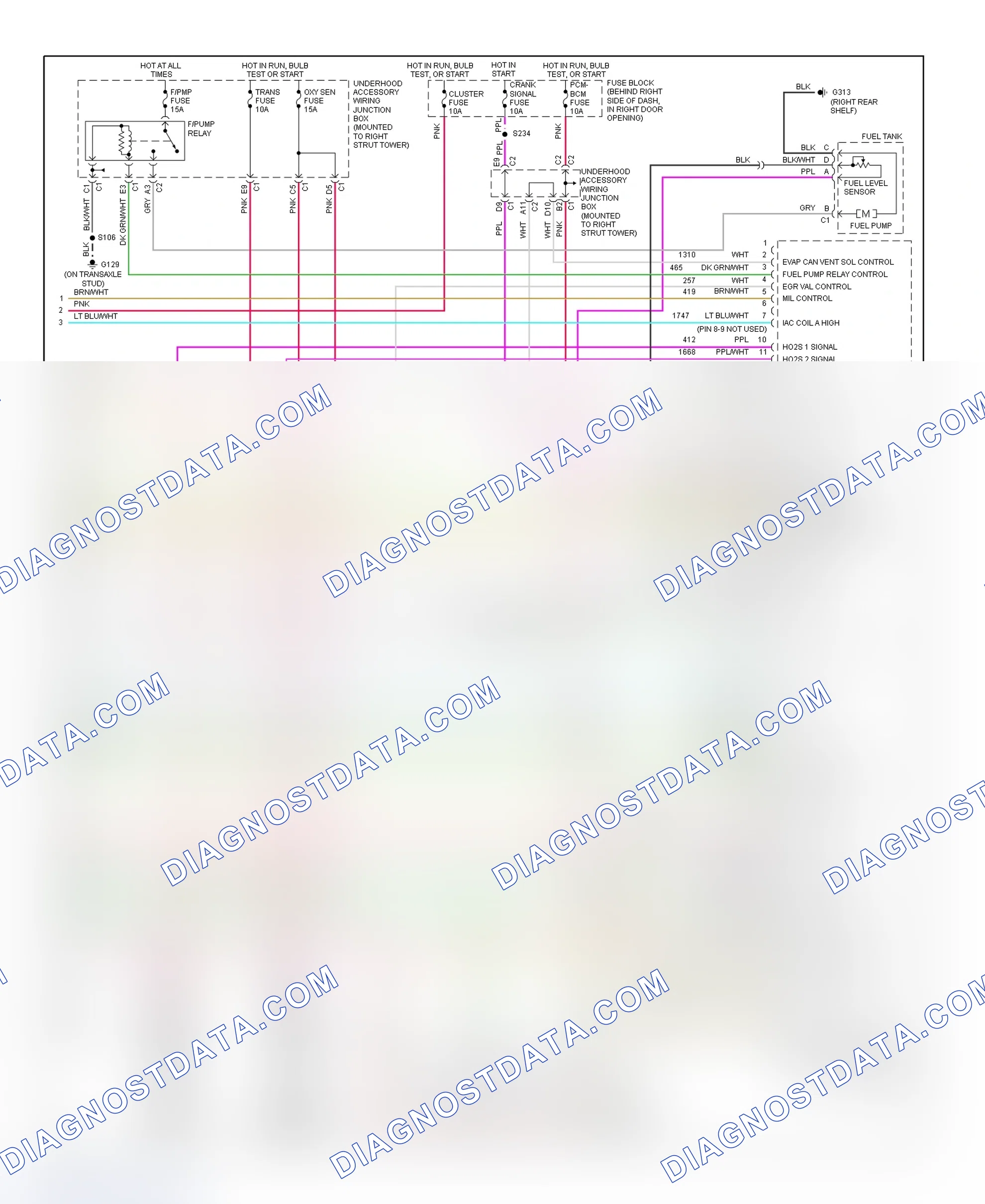 Scheme 47: PCM Wiring Diagram (Century - 3.1L - 4 Of 4)