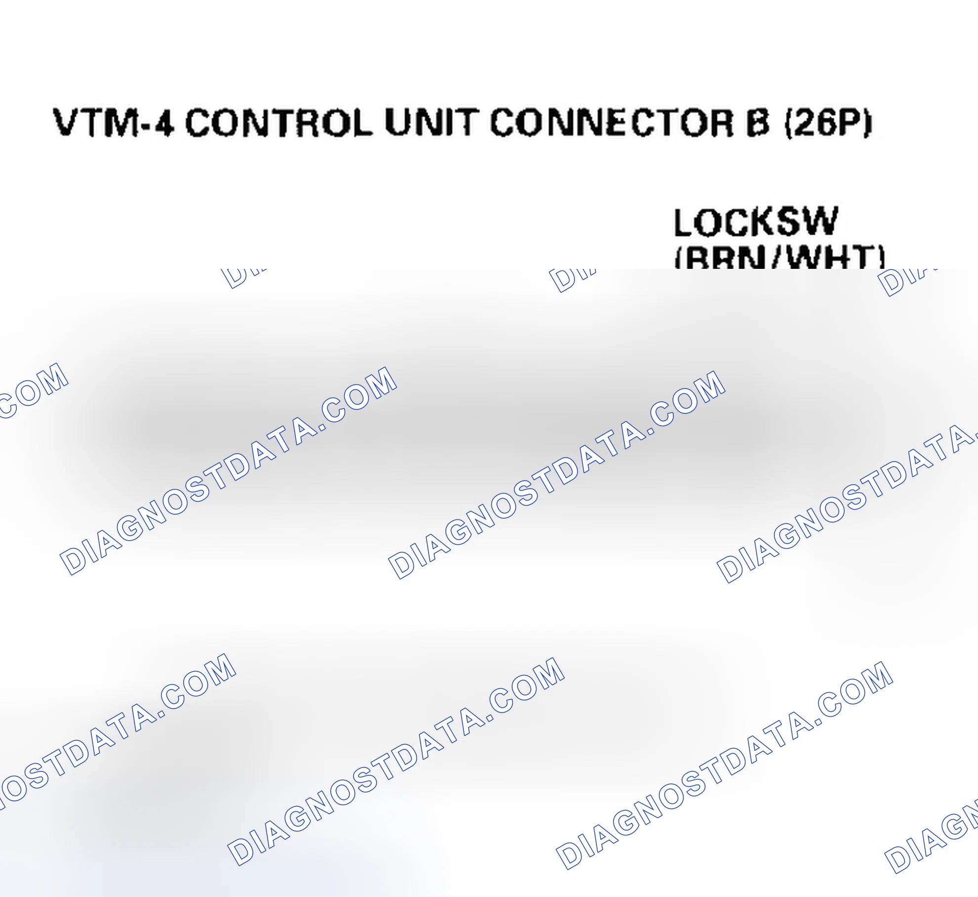 Scheme 93: The VTM-4 LOCK indicator does not come on when the VTM-4 lock switch is pushed
