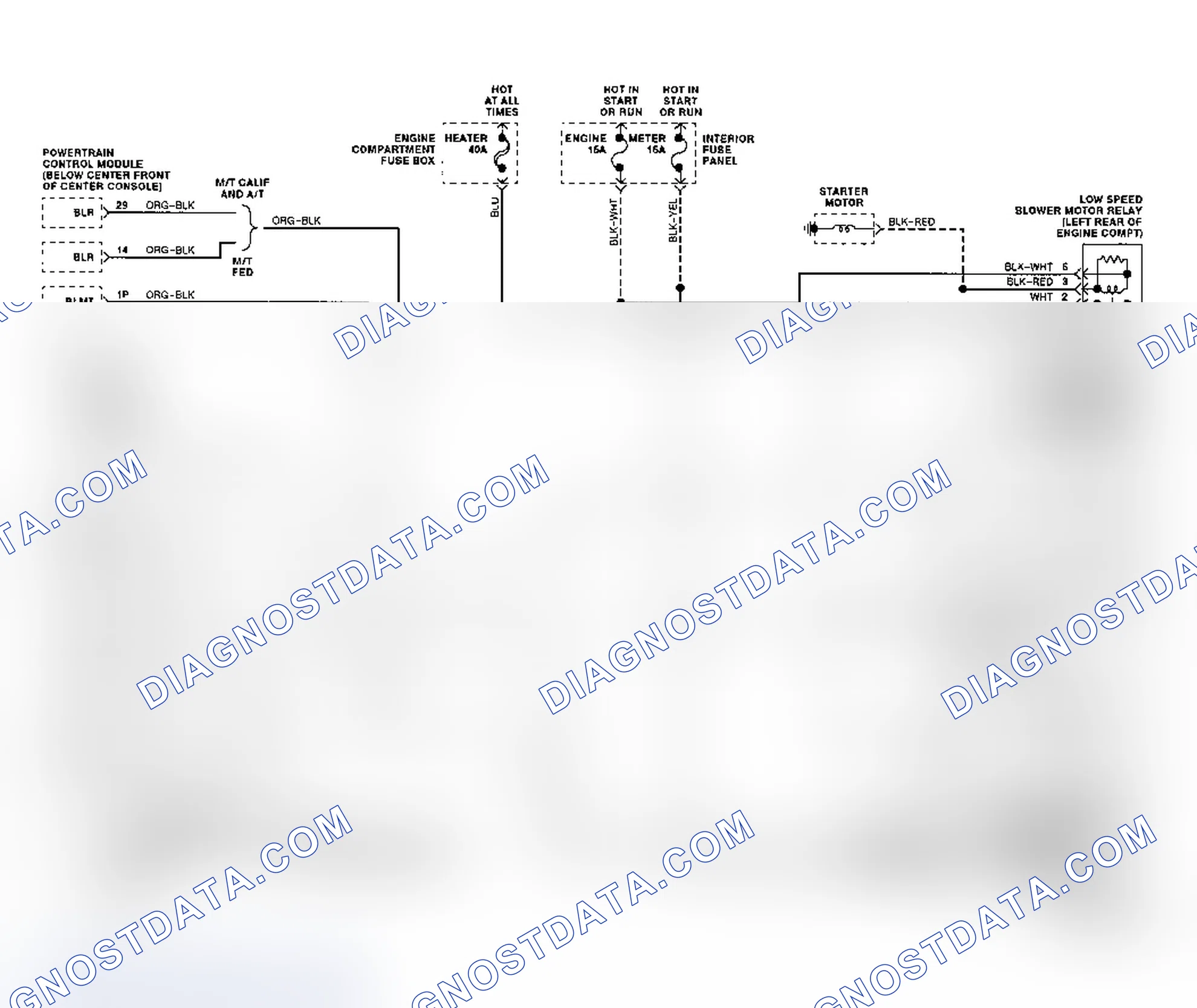 Scheme 448: Code 72 Schematic ("C" & "K" Series Diesel) VSS Circuit Loss Transmission Output Signal