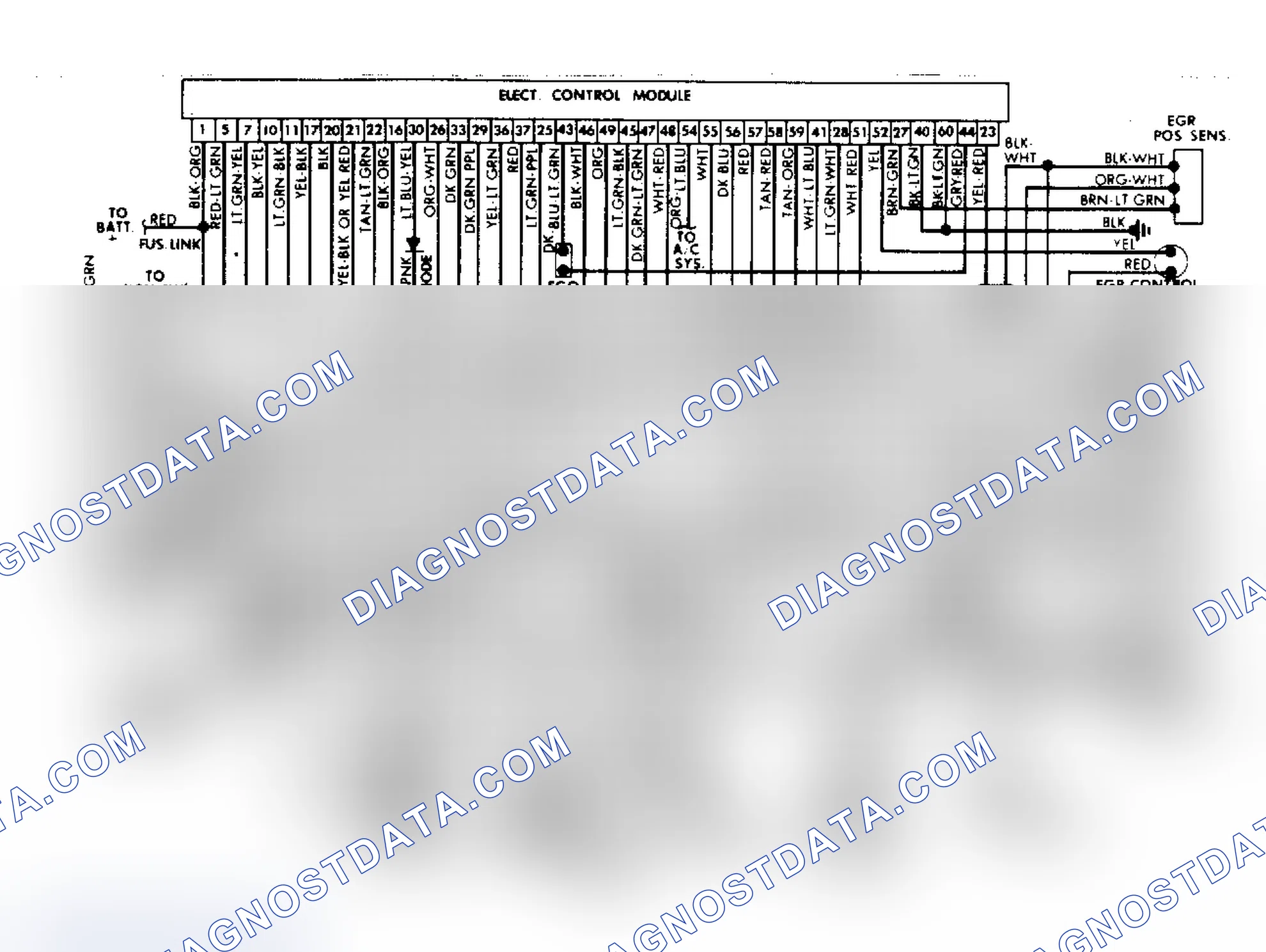 Scheme 8: Ford 3.8L V6 EFI (EEC IV) System Wiring Diagram