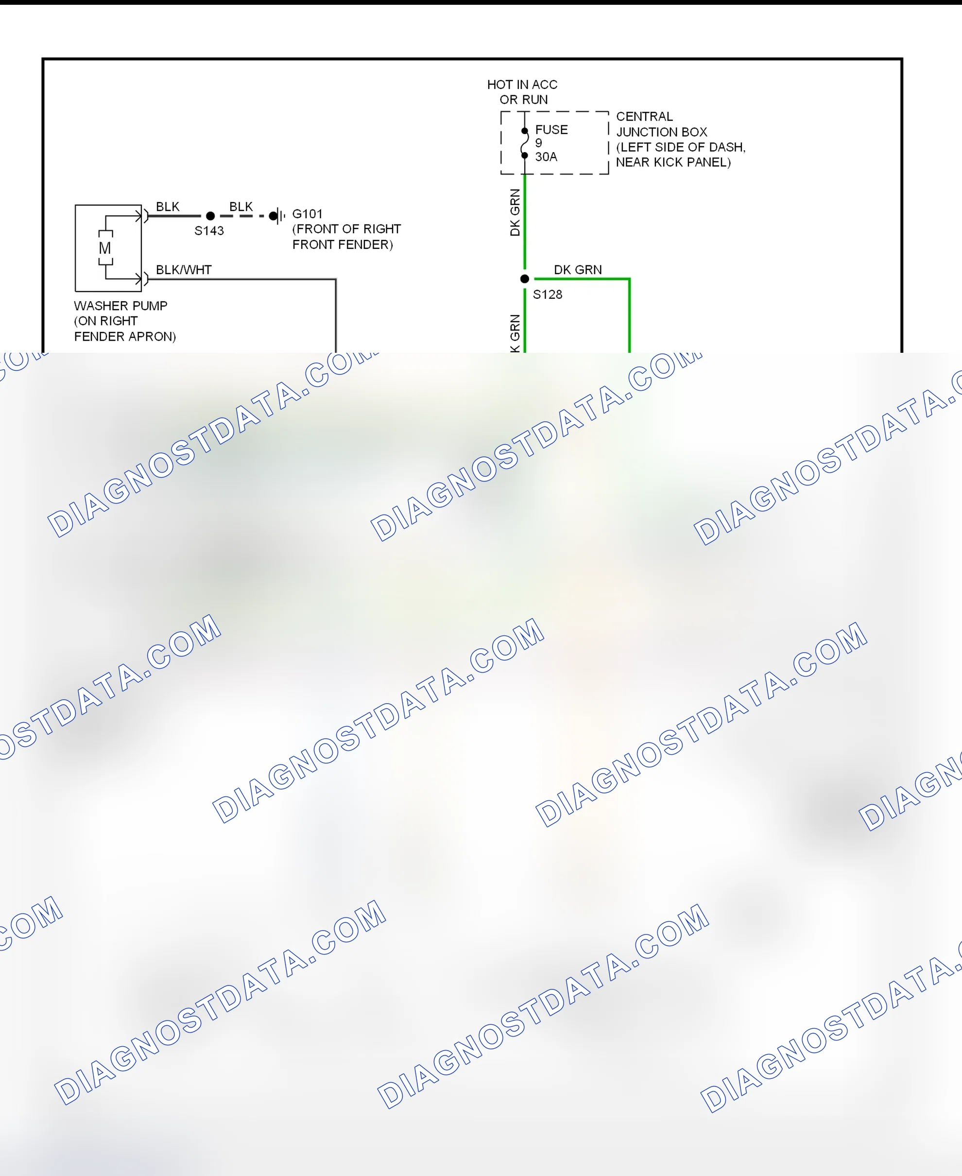 Scheme 3: Wiper/Washer System Wiring Diagram (Econoline)