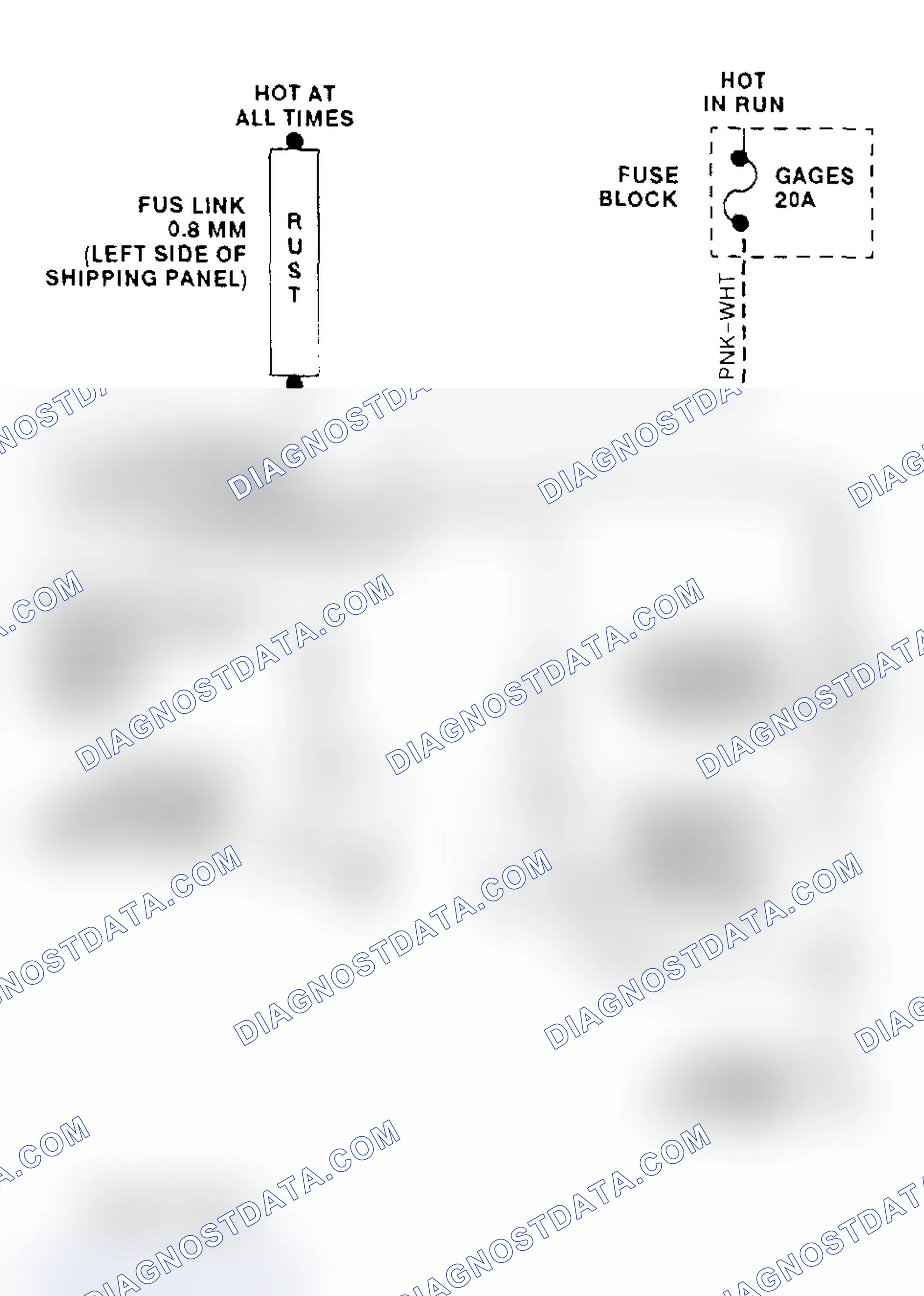 Scheme 6: Cooling Fan Circuit Wiring Diagram ("P" Series - 7.4L VIN N)