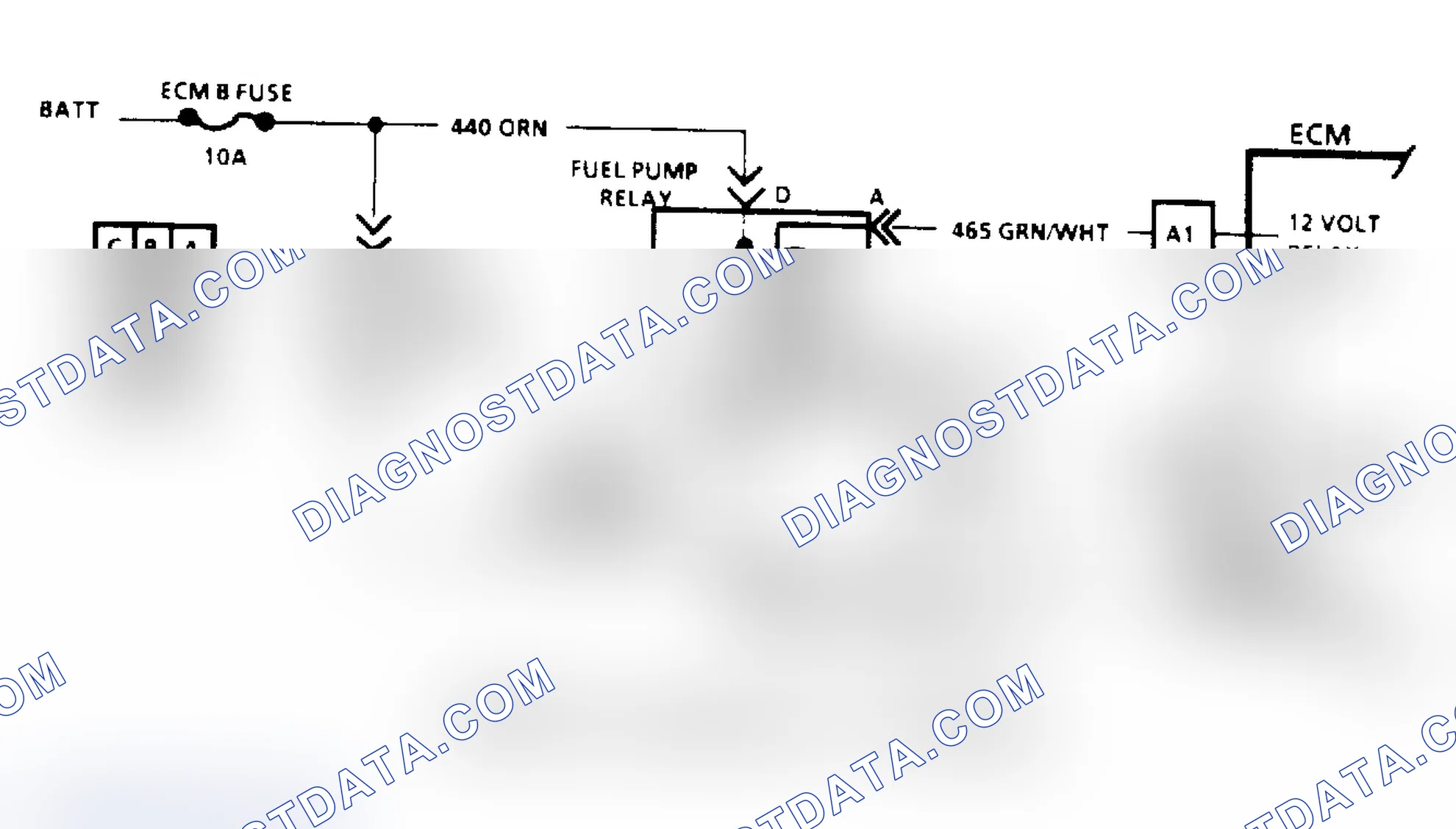 Scheme 82: Code 54, Fuel Pump Schematic (Astro, Safari & "S/T" Series)