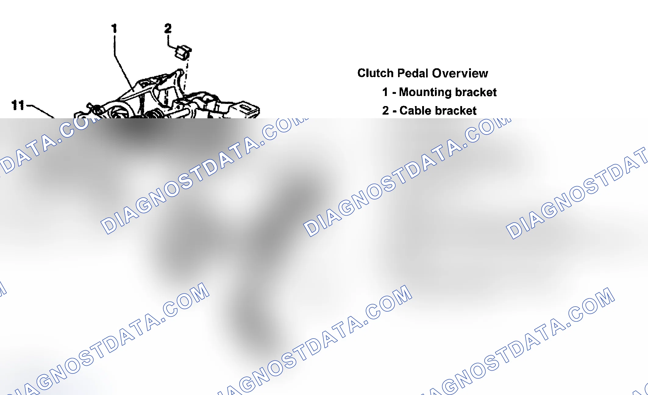 Scheme 70: CLUTCH PEDAL ASSEMBLY & CLUTCH CONTROL OVERVIEW