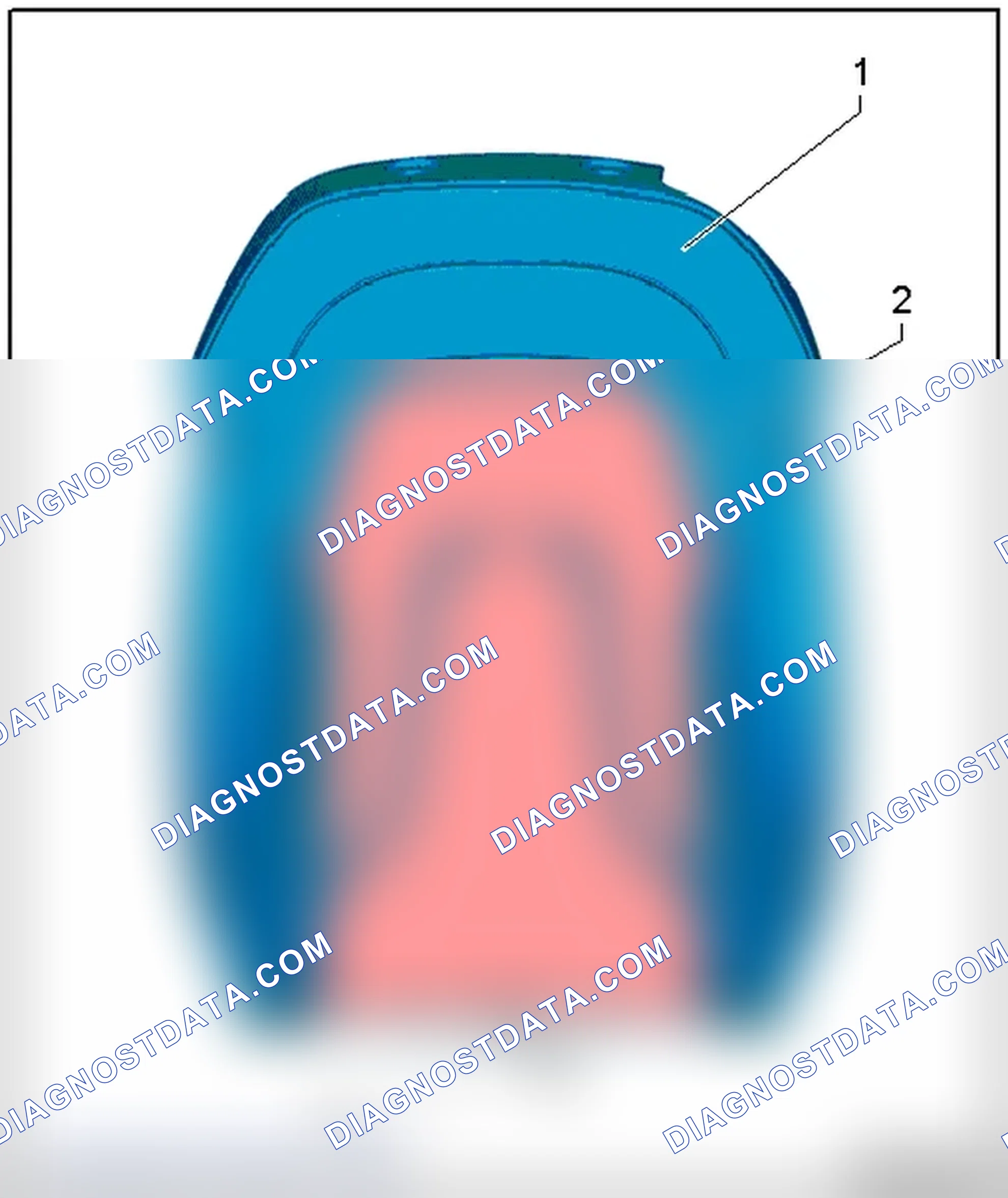Scheme 637: BACKREST HEATING ELEMENT OVERVIEW, STANDARD SEAT