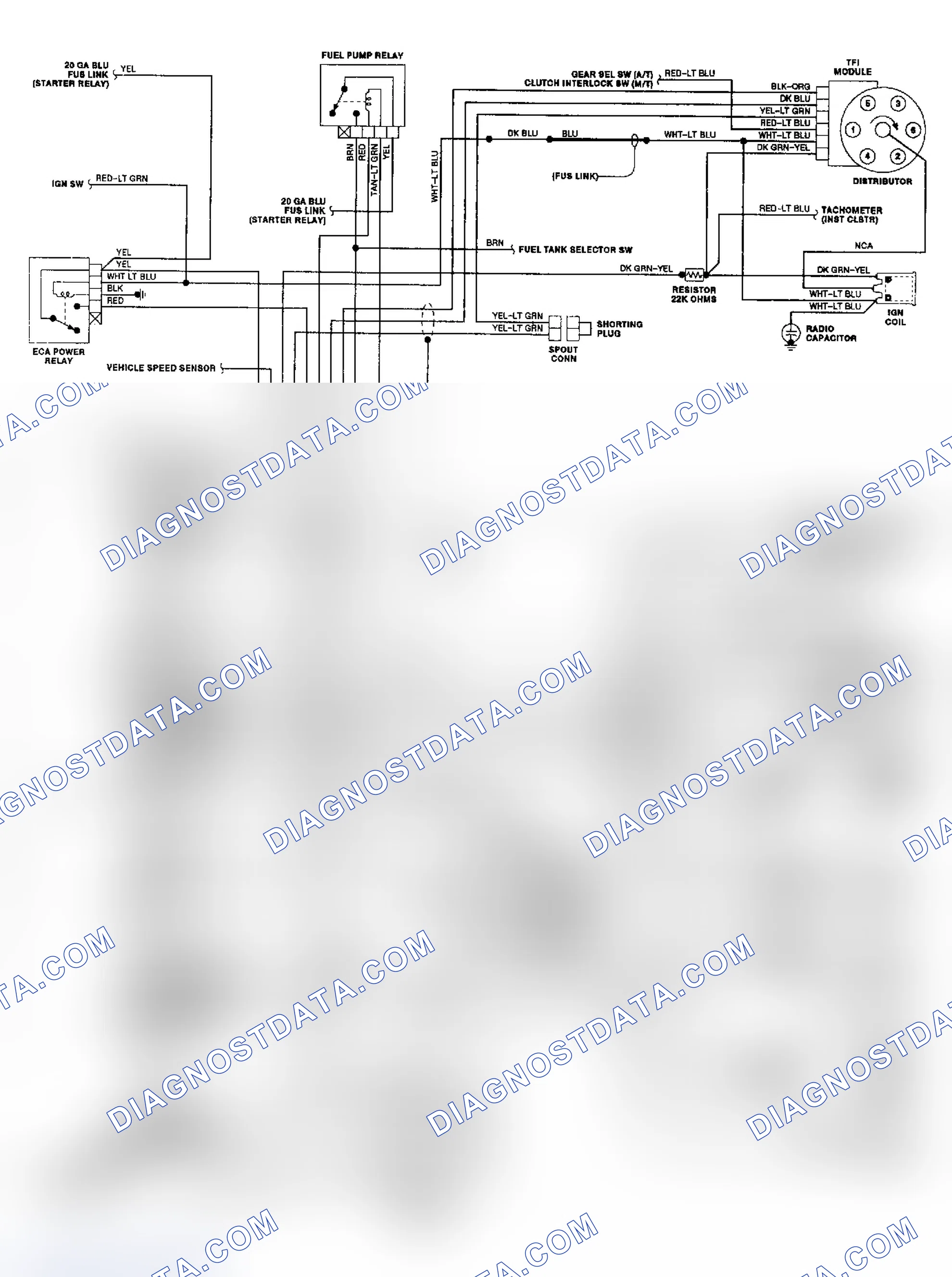 Scheme 87: 4.9L Bronco & "F" Series EEC-IV Wiring Diagram
