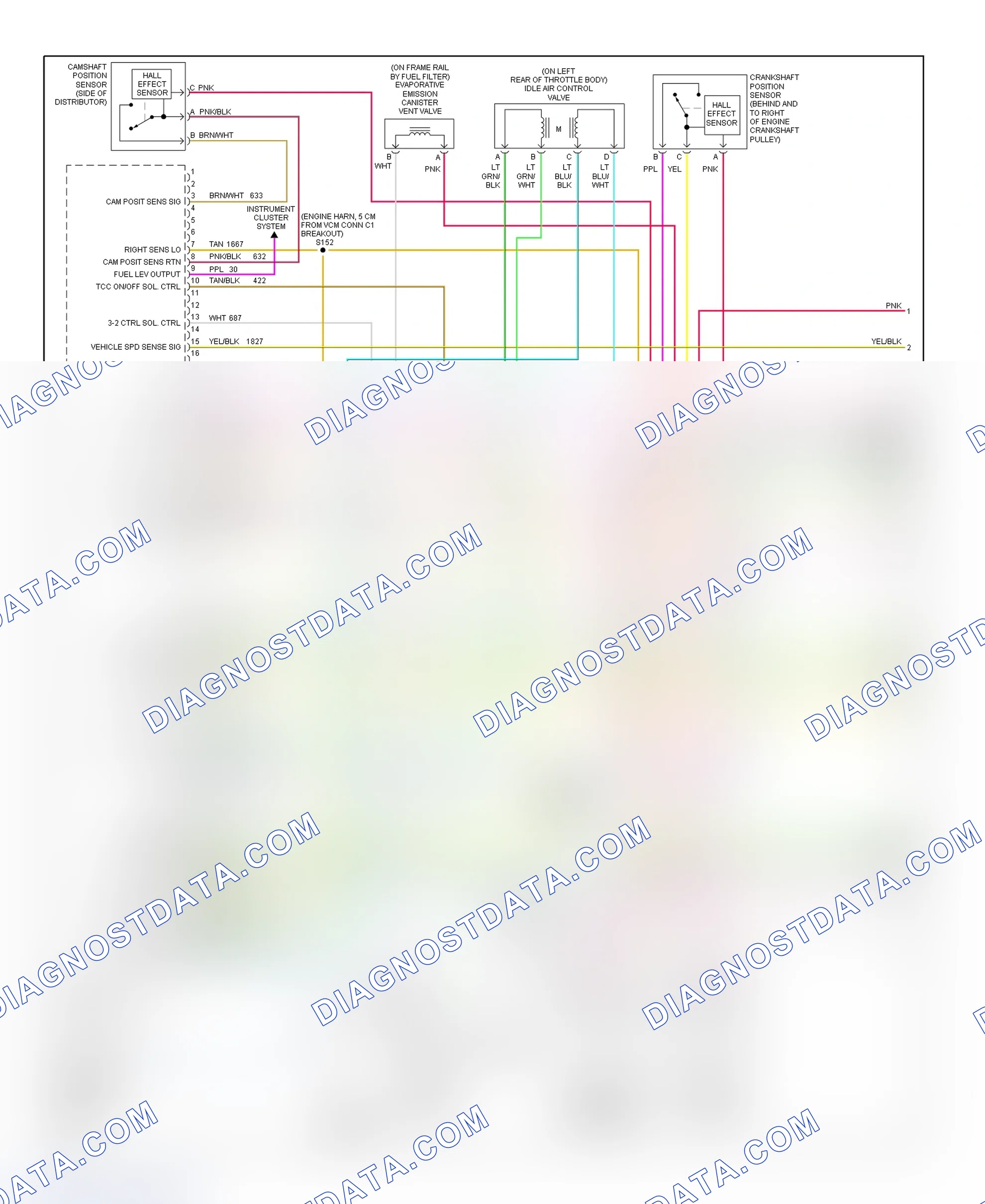 Scheme 7: PCM Wiring Diagram (Astro & Safari - 4.3L - 1 Of 4)