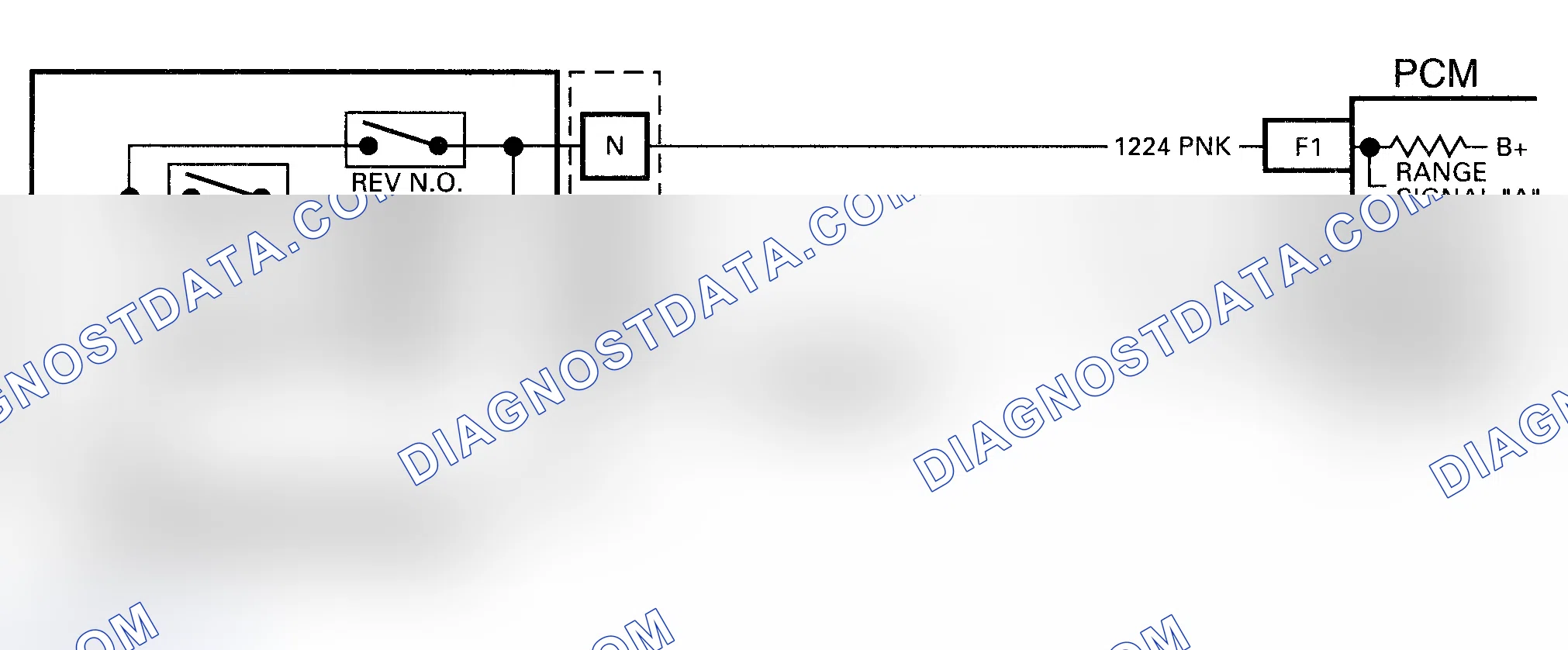 Scheme 125: Code 28 Schematic ("C", "K" & "P" Series) Transmission Range Pressure Switch