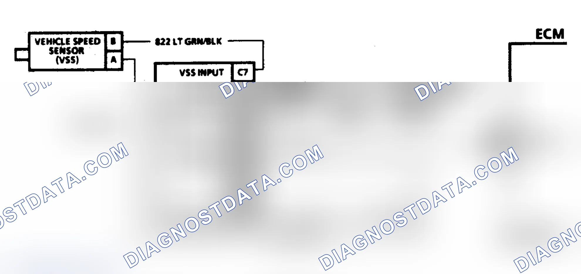 Scheme 141: Code 24 Schematic ("C" & "K" Series 5.0L M/T) Vehicle Speed Sensor