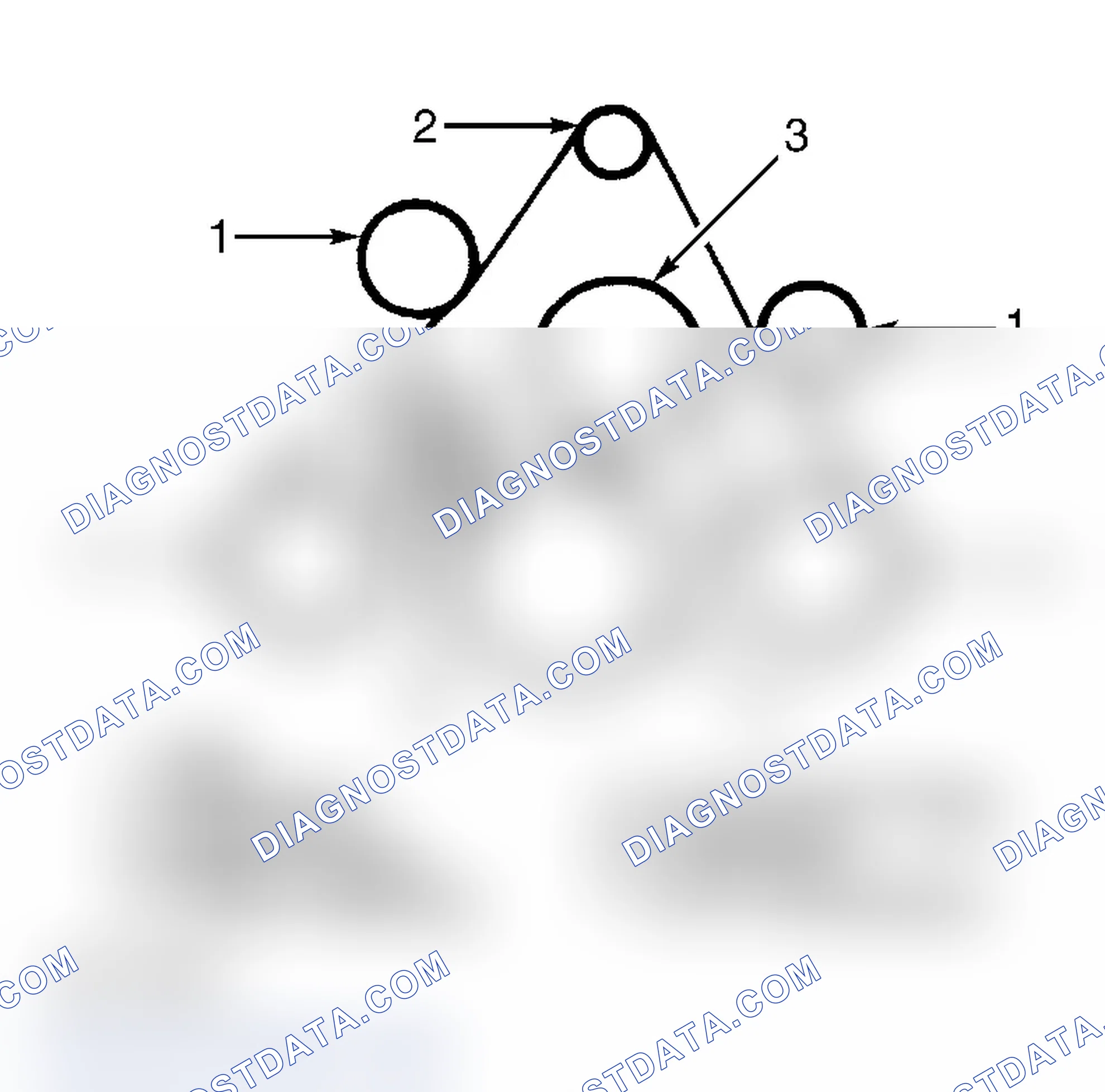Scheme 14: Drive Belt Routing (1998 4.6L, 5.4L & 6.8L)
