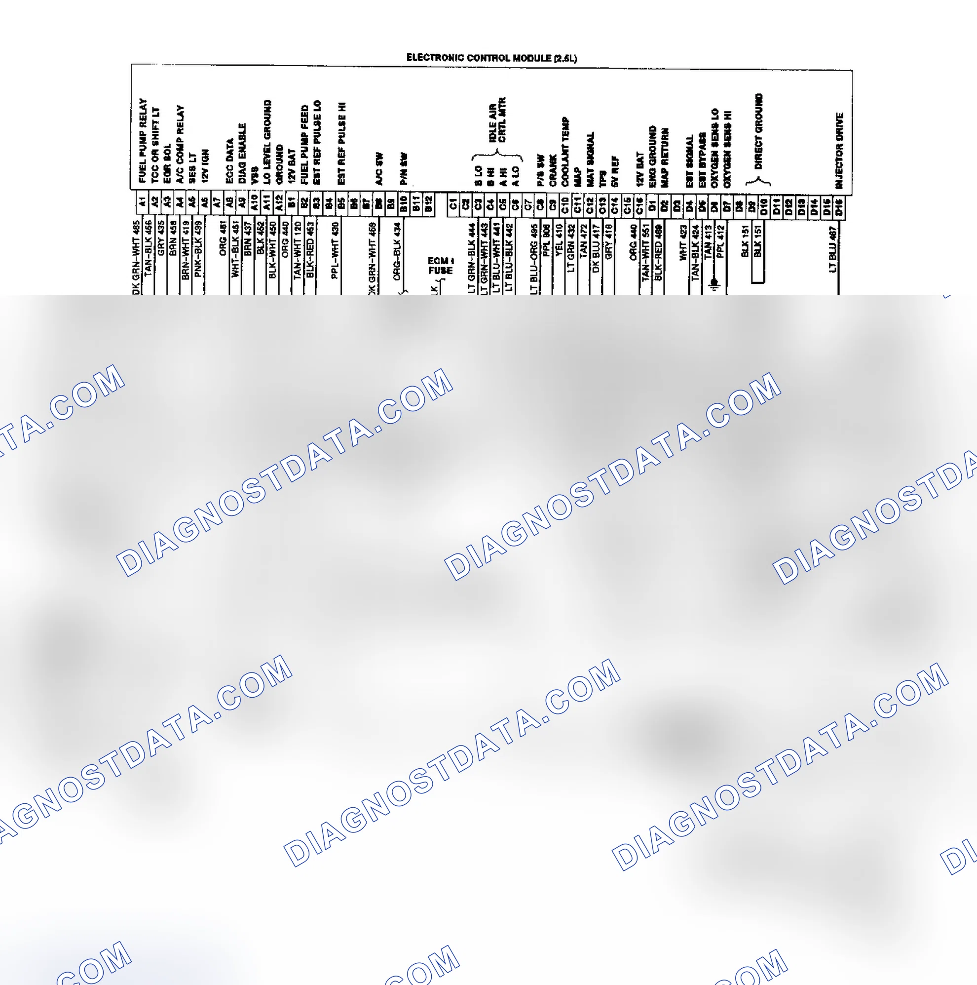 Scheme 21: "S" & "T" Series 2.5L TBI/CCC Wiring Diagram