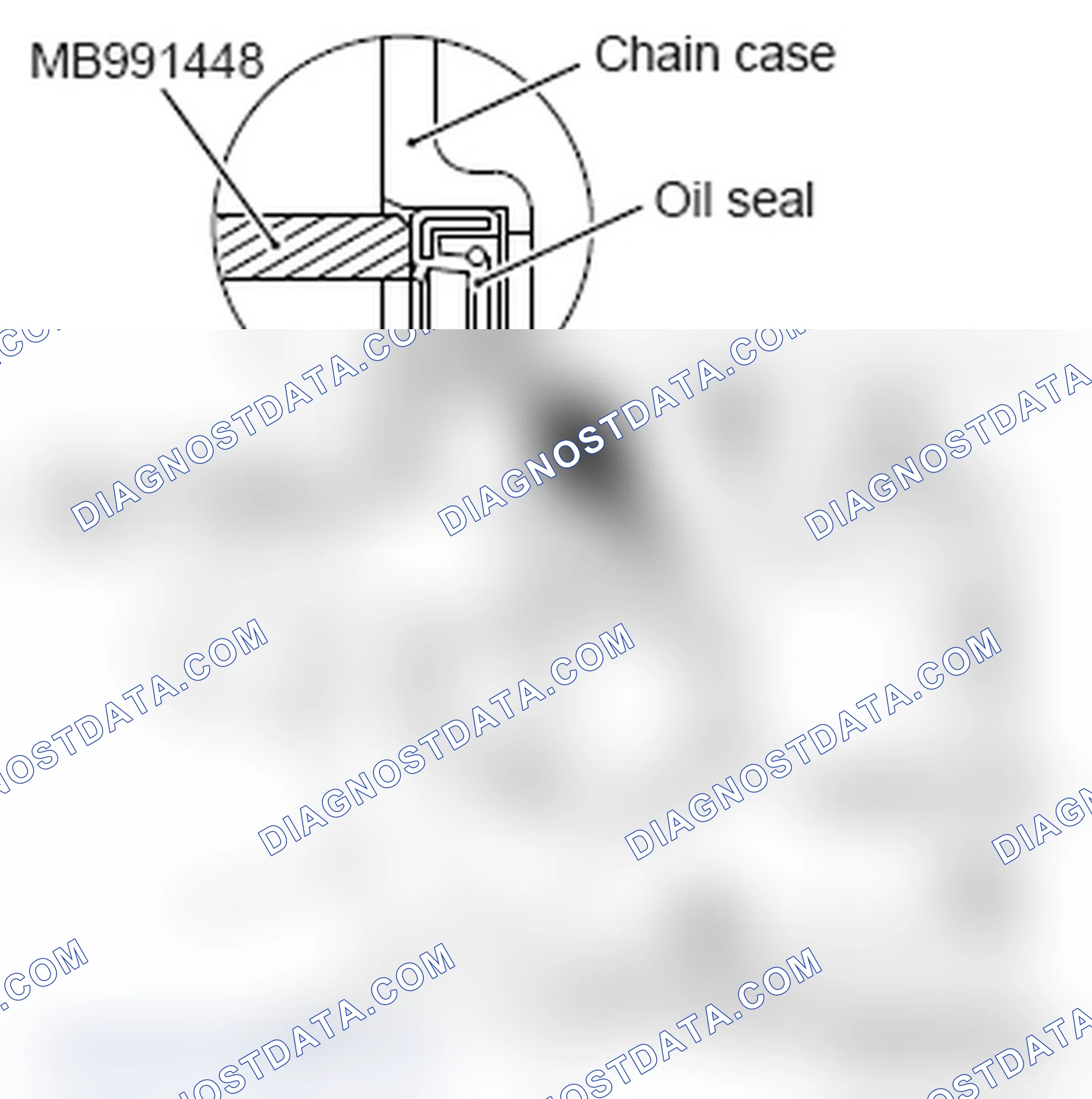 Scheme 712: >> B << FRONT OIL SEAL INSTALLATION