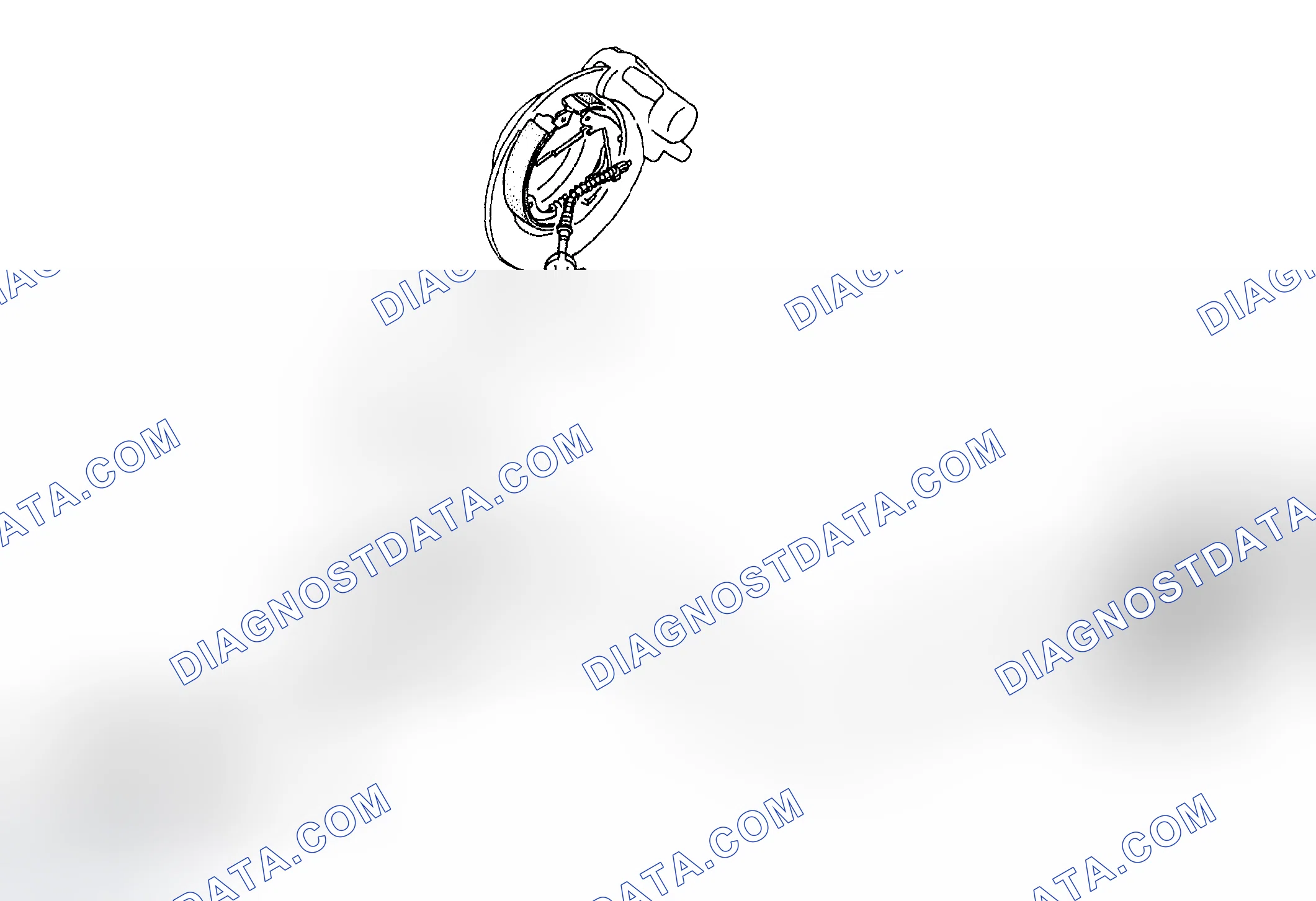Scheme 303: Identifying Parking Brake Components (Rear Disc Brake)